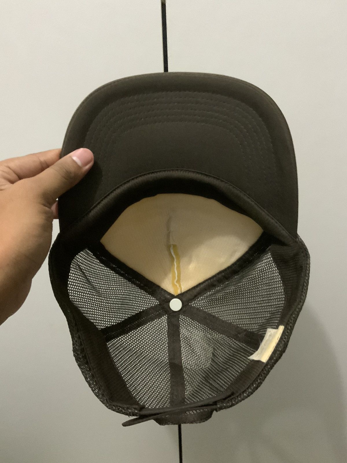 Japanese Brand Plain Brown Trucker Hat Size ONE SIZE - 7 Thumbnail