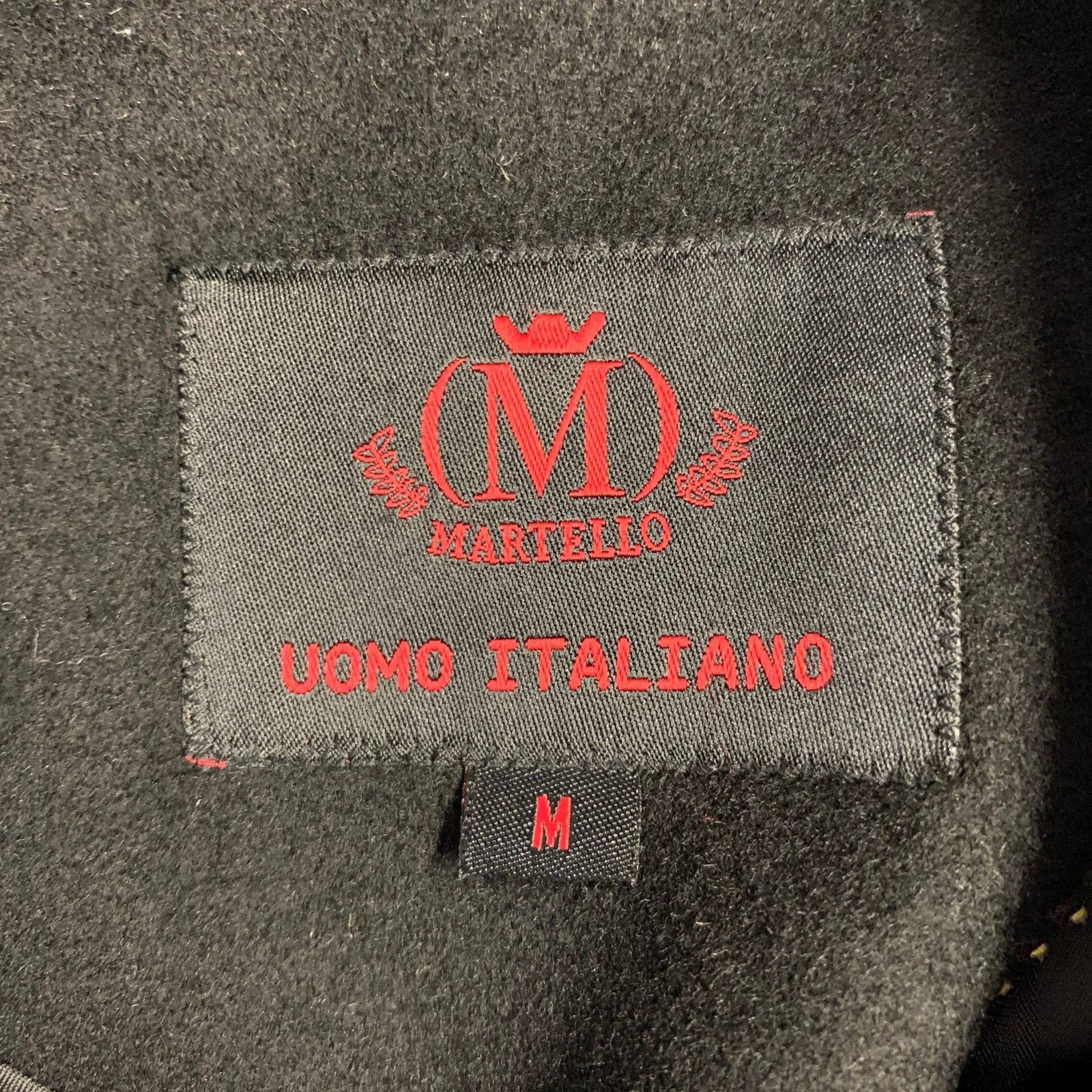 Other MARTELLO Black Wool Cashmere Polyamide Buttoned Jacket Size US M / EU 48-50 / 2 - 4 Thumbnail