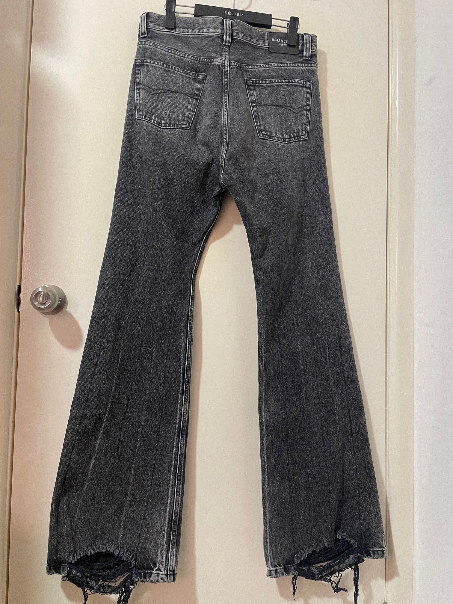 Balenciaga FW22 Lost Tape Flare Jeans S Size US 30 / EU 46 - 2 Thumbnail