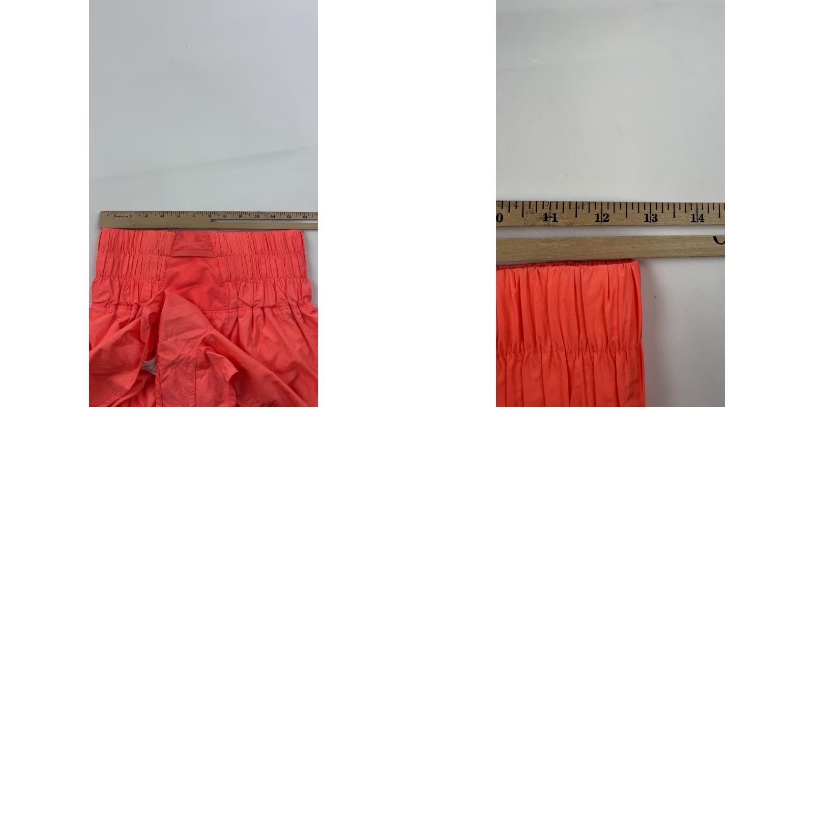 Vintage FP Movement Women's Athletic Running Shorts Small Coral Pink Smocked Waist Size 28" / US 6 / IT 42 - 8 Thumbnail