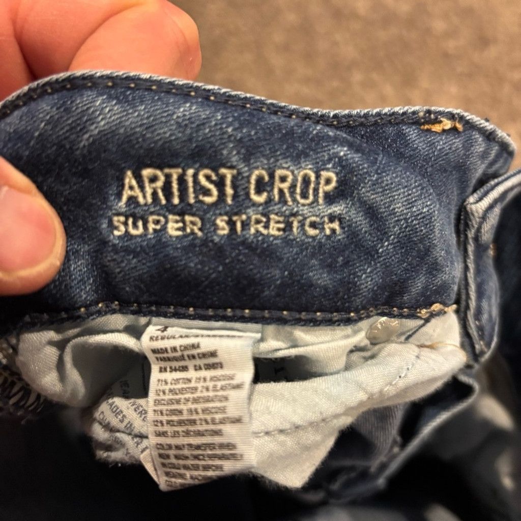 American Eagle Outfitters Women’s American Eagle Crop Jeans Size 27" / US 4 / IT 40 - 4 Thumbnail