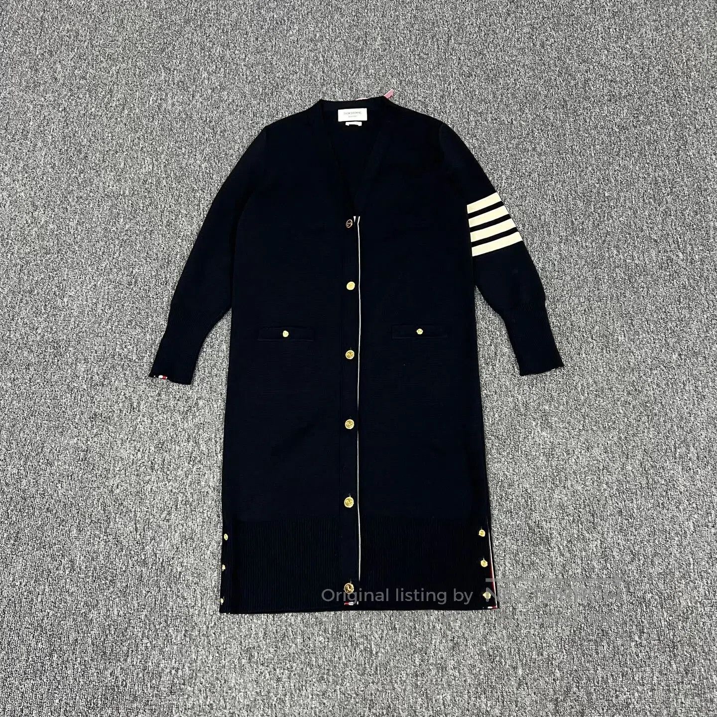 Thom Browne Thom Browne Four stripes; long knit cardigan| Size US M / EU 48-50 / 2 - 1 Thumbnail