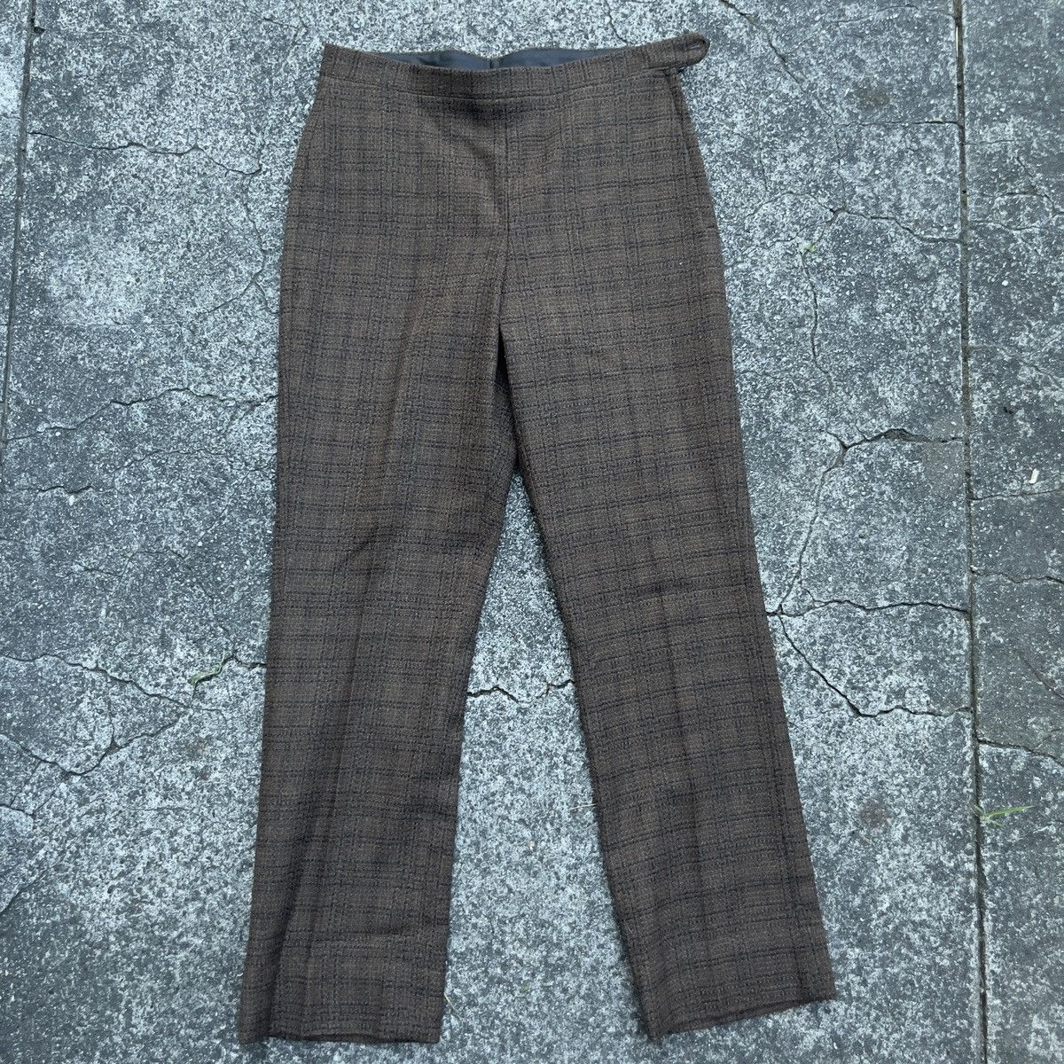 Vintage Vintage 80s WOOL Plaid Pants Size US 32 / EU 48 - 1 Thumbnail