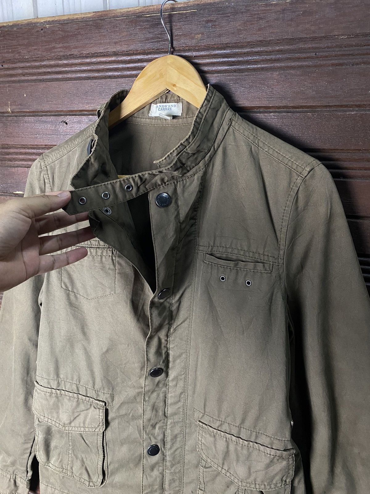 If Six Was Nine × Lands' End × Vintage Lands End Canvas Zipper Button Jacket Size US L / EU 52-54 / 3 - 6 Thumbnail