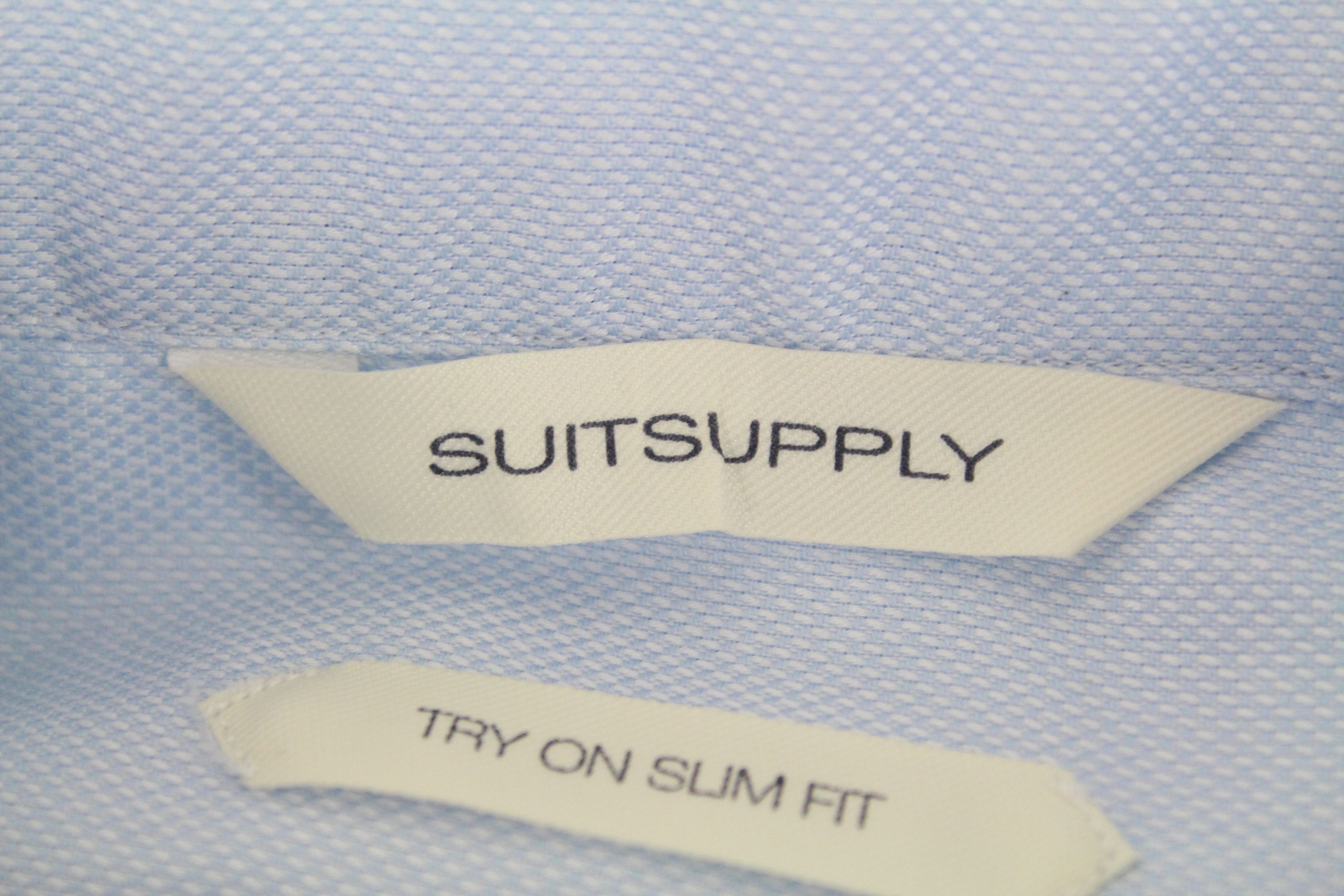 Suitsupply TRY ON 45 / 17 3/4 Blue Shirt 66681 Size US L / EU 52-54 / 3 - 6 Thumbnail