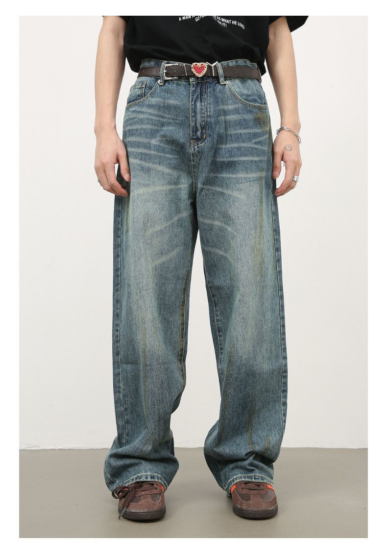 Japanese Brand × Jean Men's vintage distressed loose casual all-match jeans Size US 32 / EU 48 - 1 Thumbnail