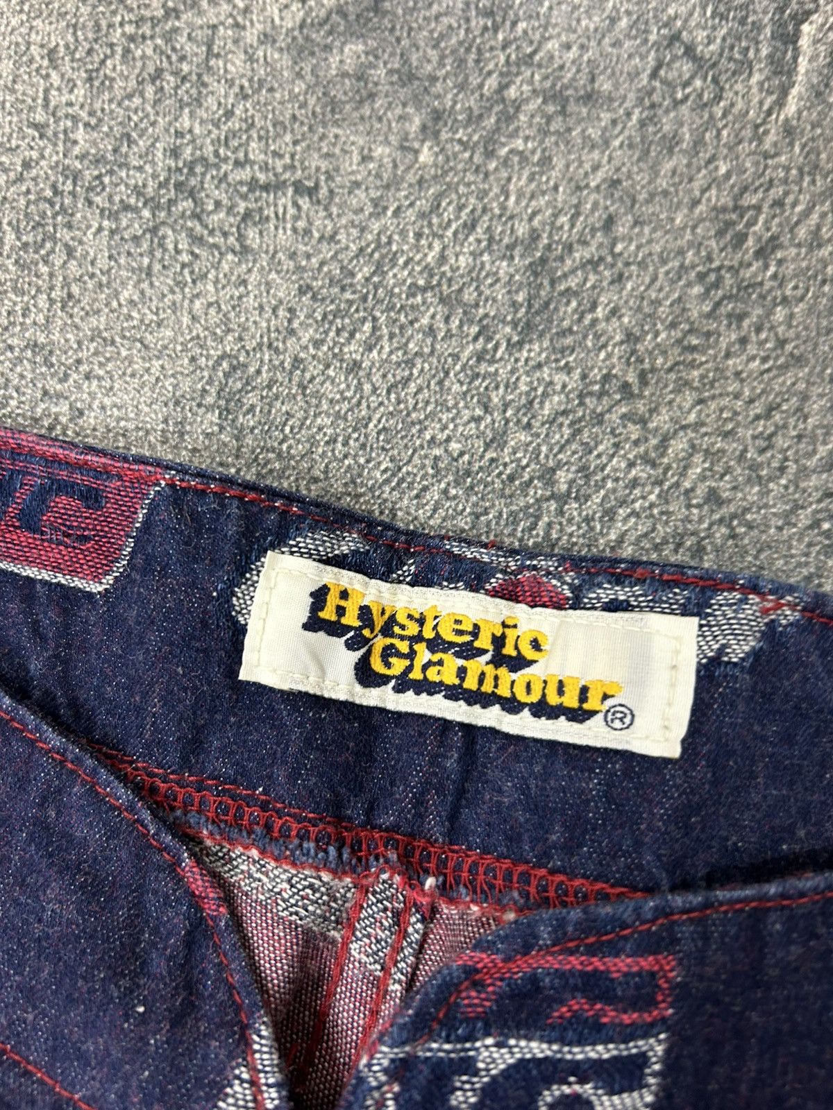 Hysteric Glamour Vintage Hysteric Glamour Full Print logo Denim Pants Size US 30 / EU 46 - 7 Thumbnail