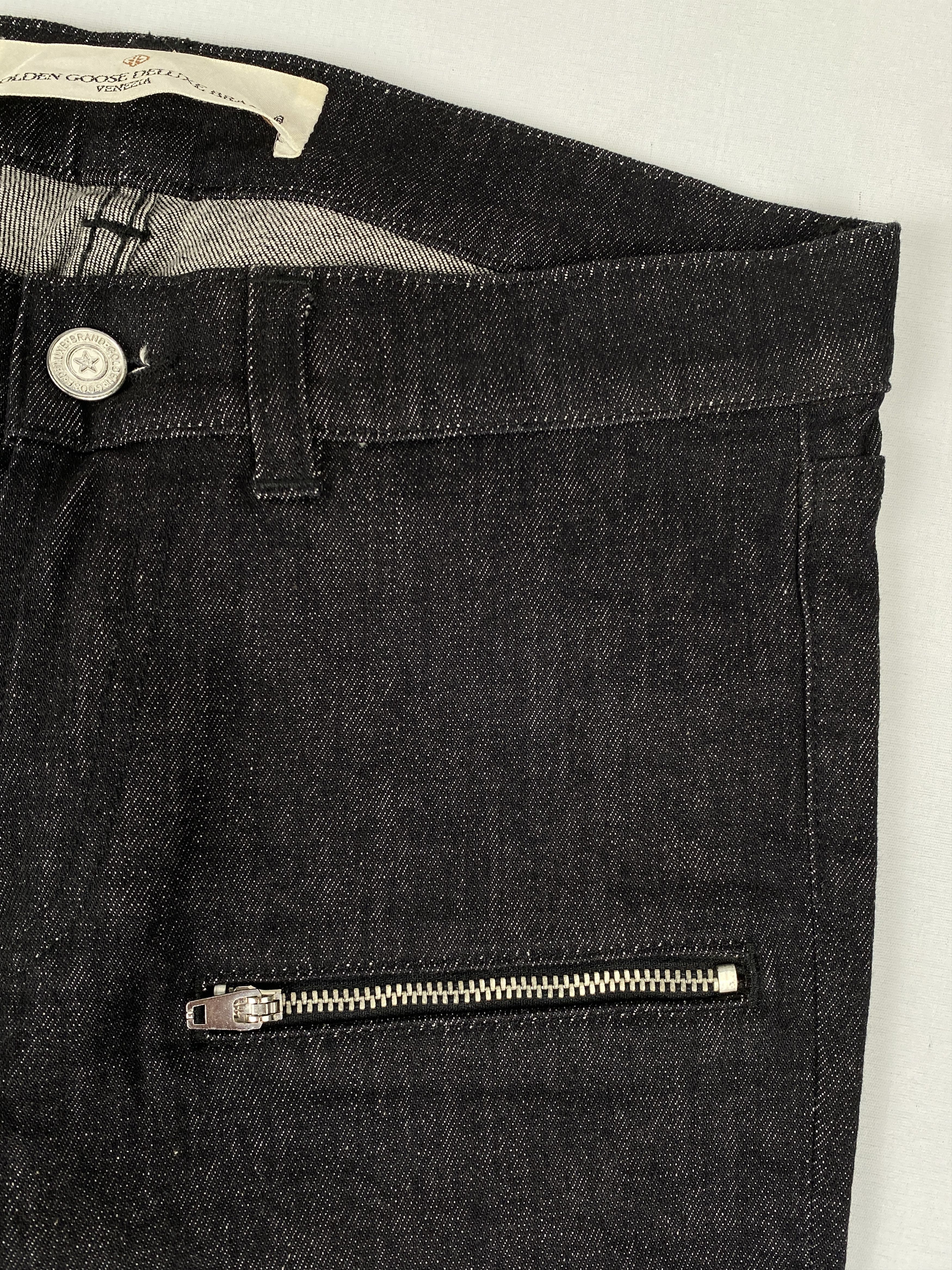 Golden Goose Deluxe Brand 2009 Ankle Zip Black Denim Size US 28 / EU 44 - 5 Thumbnail