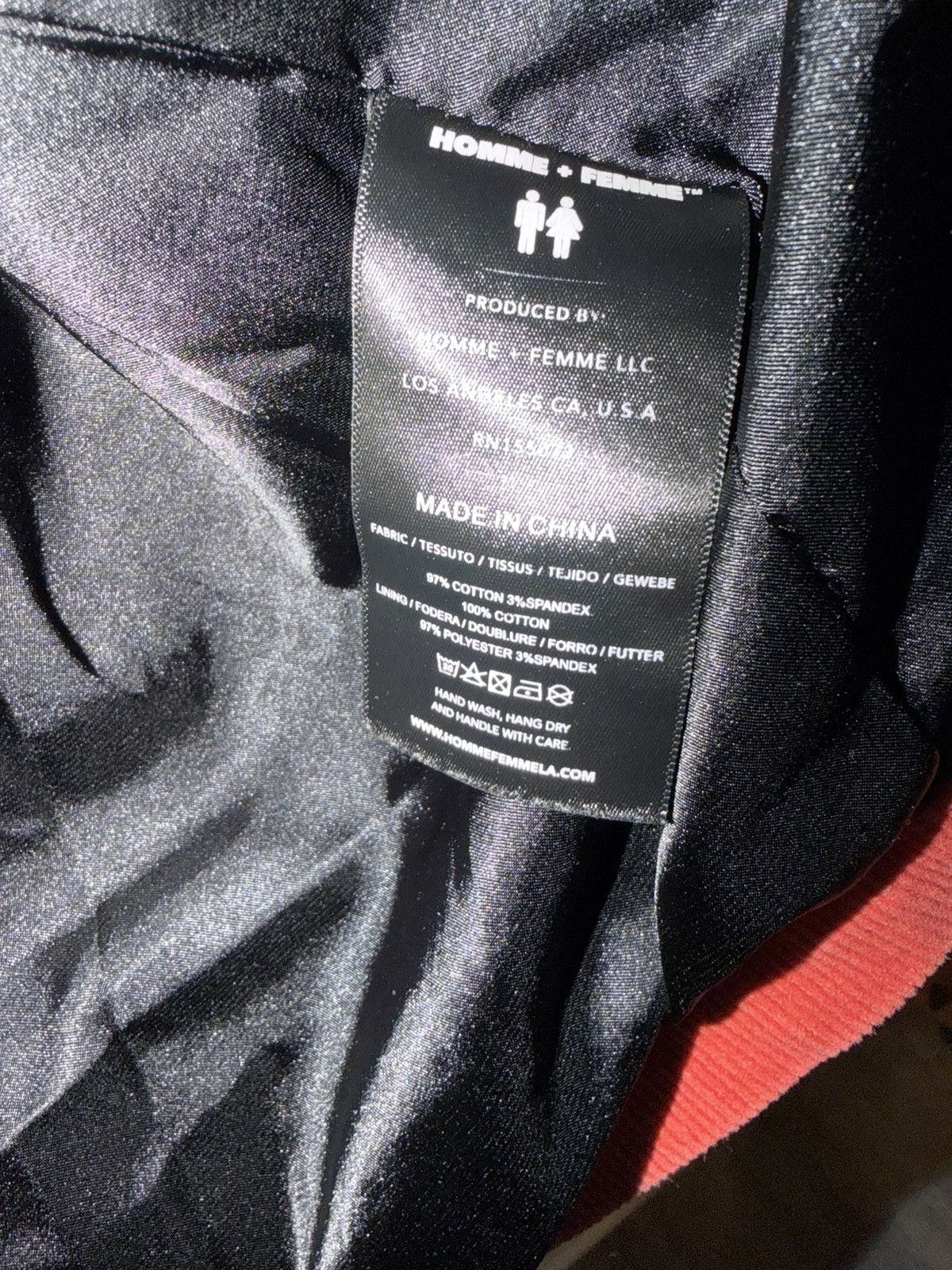 Homme + Femme La This Homme + Femme "Crew" Corduroy Racing Jacket Size US L / EU 52-54 / 3 - 5 Thumbnail