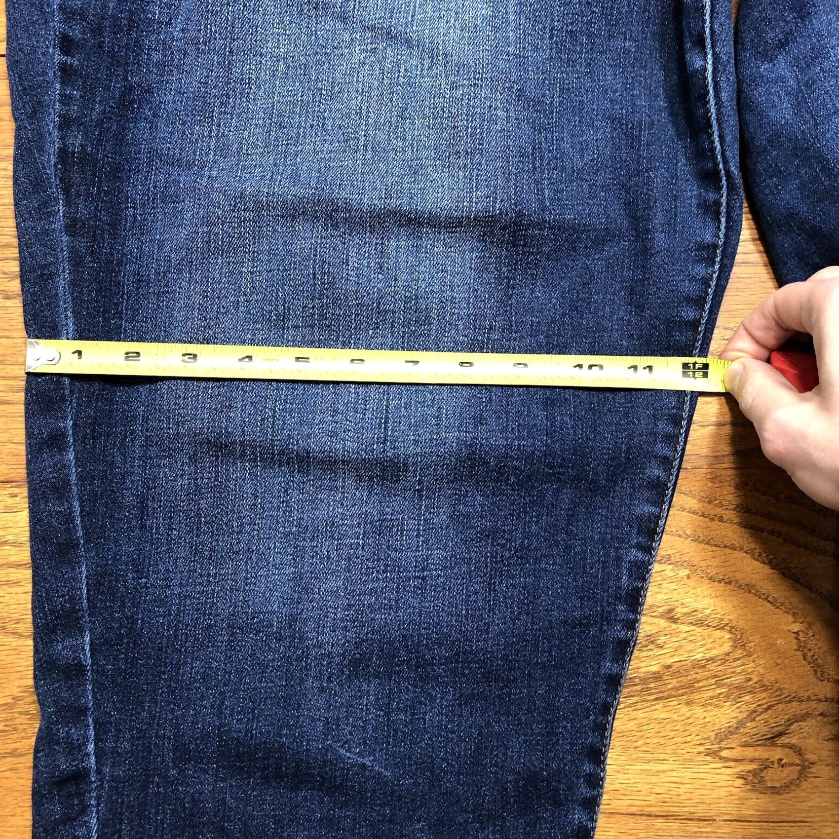 Vintage Lane Bryant Jeans Womens Plus 22 Dark Wash Low Rise Boyfriend Blue Denim 90s College Womens Jeans Size 40" / US 18 - 7 Thumbnail