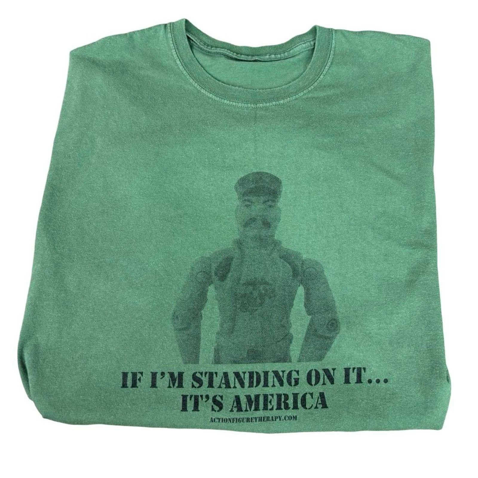 Vintage 90s Military War T-shirt Size US L / EU 52-54 / 3 - 1 Thumbnail
