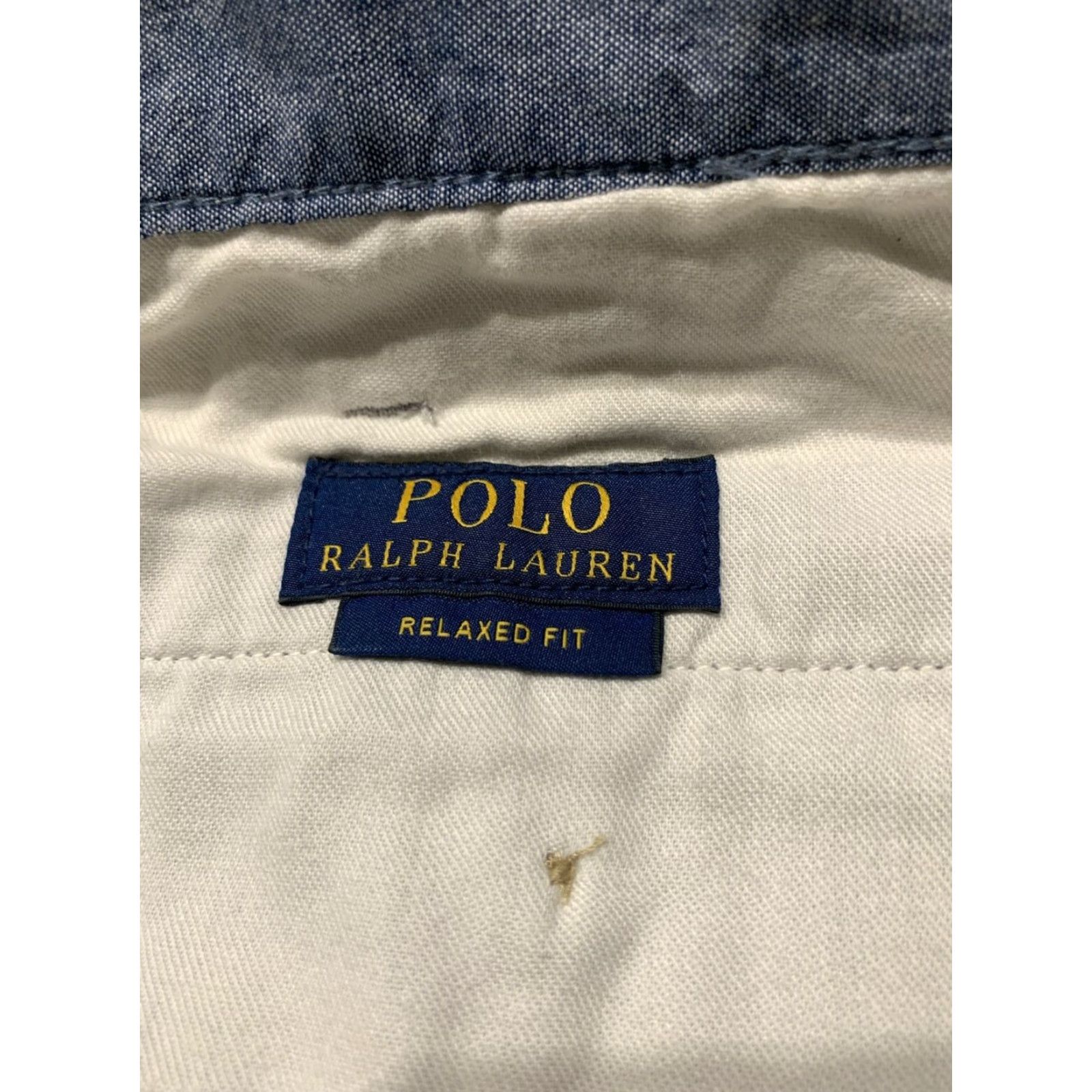Polo Ralph Lauren VINTAGE Polo Ralph Lauren Chino Shorts Relaxed Fit Size 40 Men Gray Preowned Size US L / EU 52-54 / 3 - 4 Thumbnail