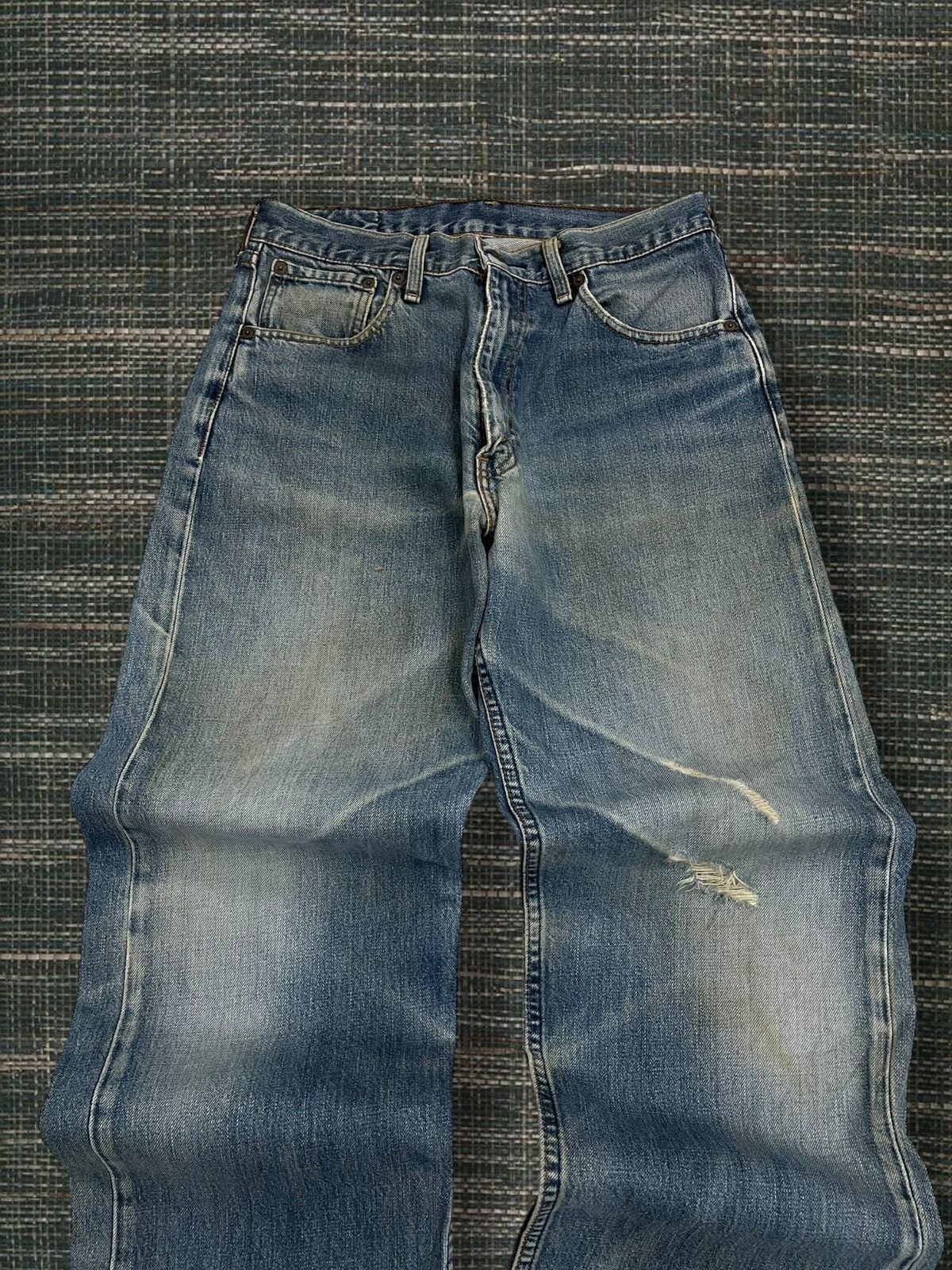 Levi's Vintage Clothing Vintage 1990s Original Levis 504 Distressed Mudwash Style Size US 29 - 4 Thumbnail