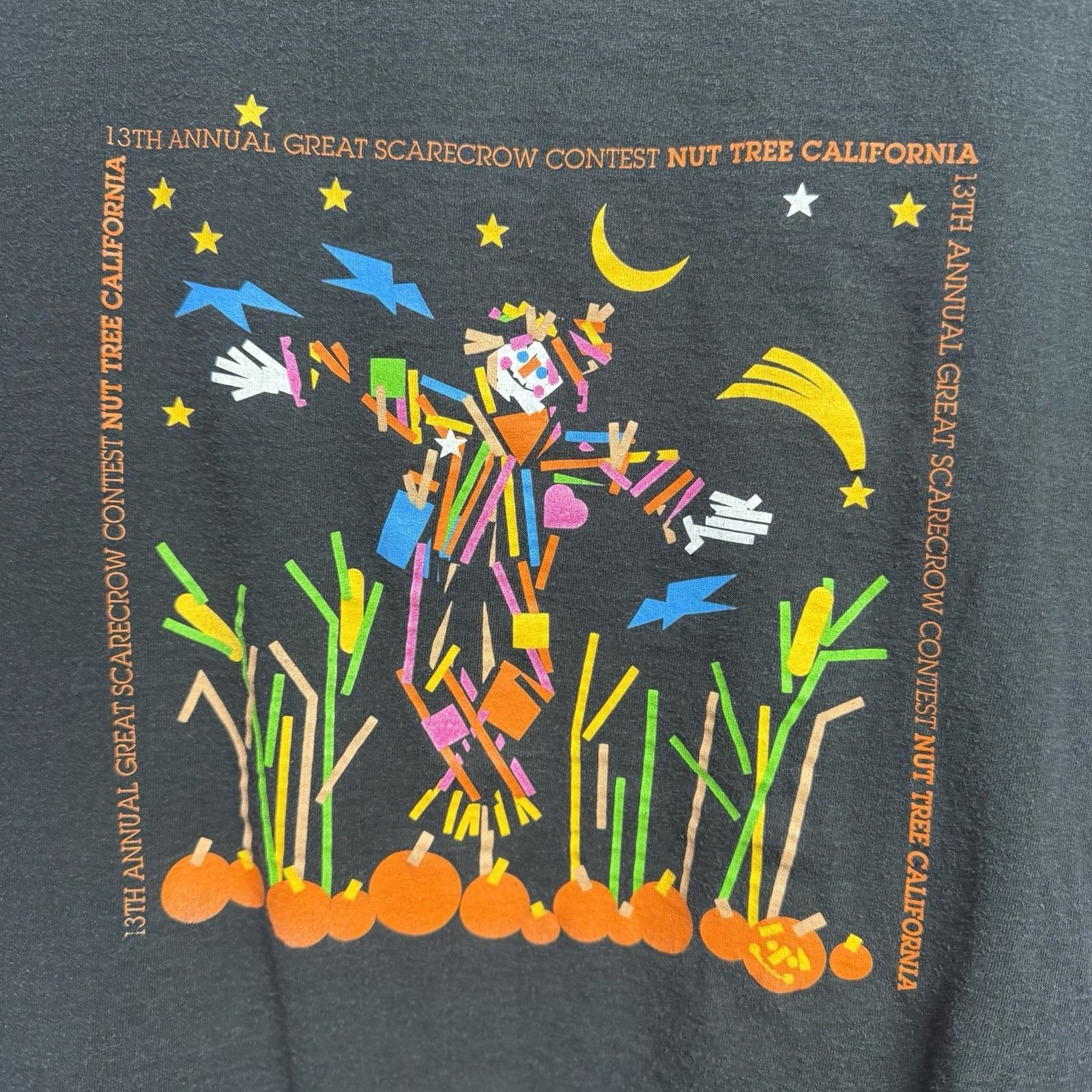 Vintage Vintage 90s Great Scarecrow Contest T Shirt Black Size US XL / EU 56 / 4 - 3 Thumbnail