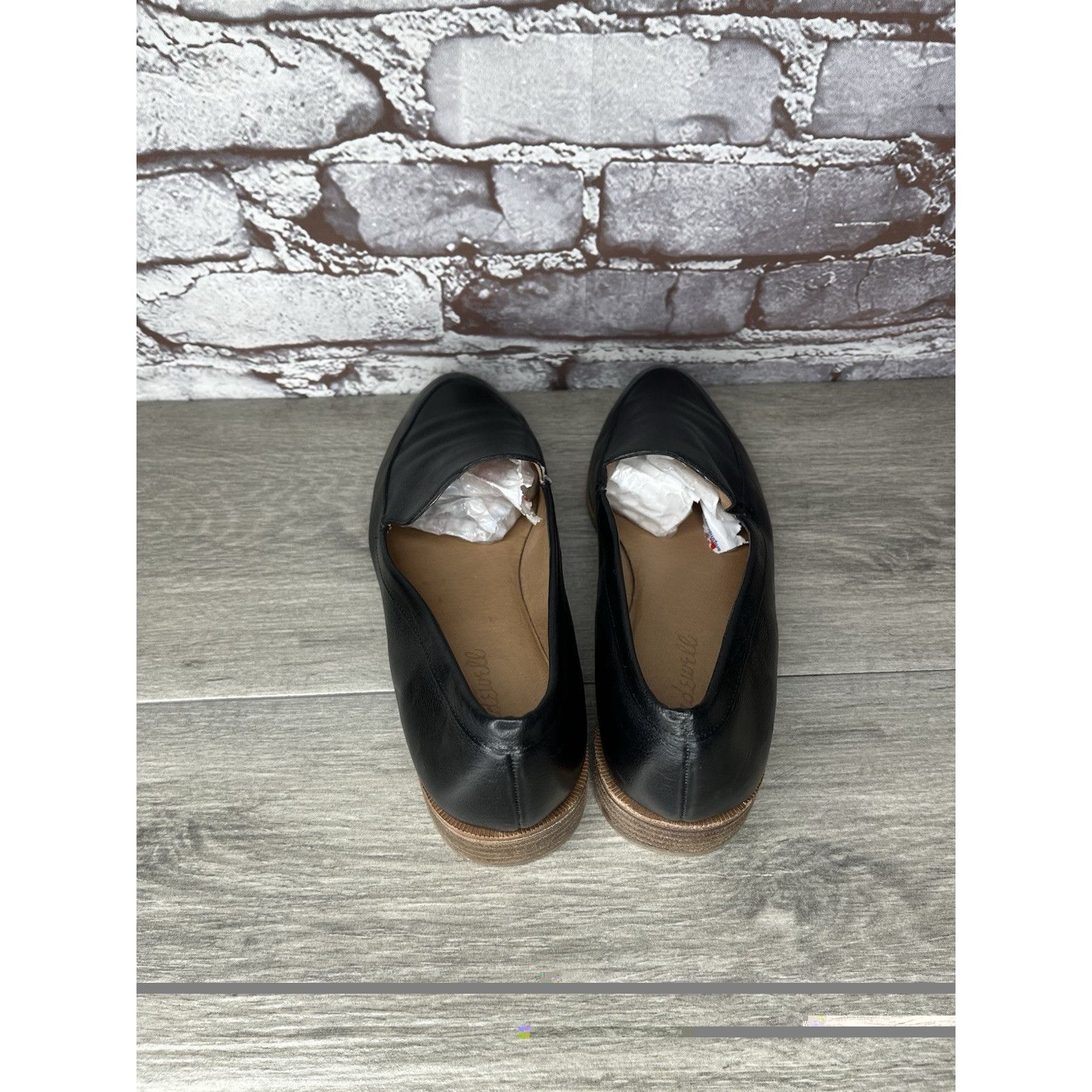Madewell Madewell Black Leather The Frances Loafers Office Shoes Wome Size US 8 / IT 38 - 9 Thumbnail