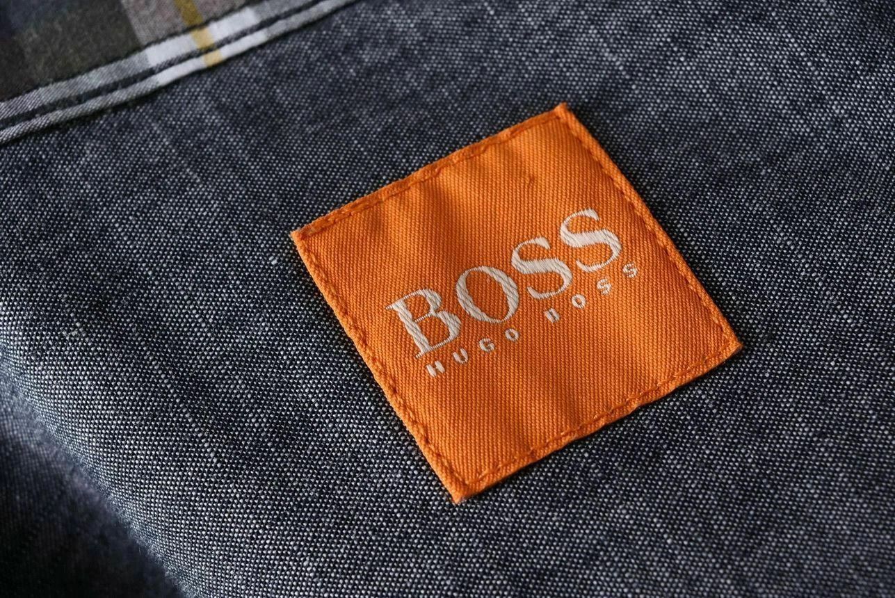 Hugo Boss BOSS Hugo Boss Green/Grey Plaid Long Sleeve Shirt Size US M / EU 48-50 / 2 - 3 Thumbnail