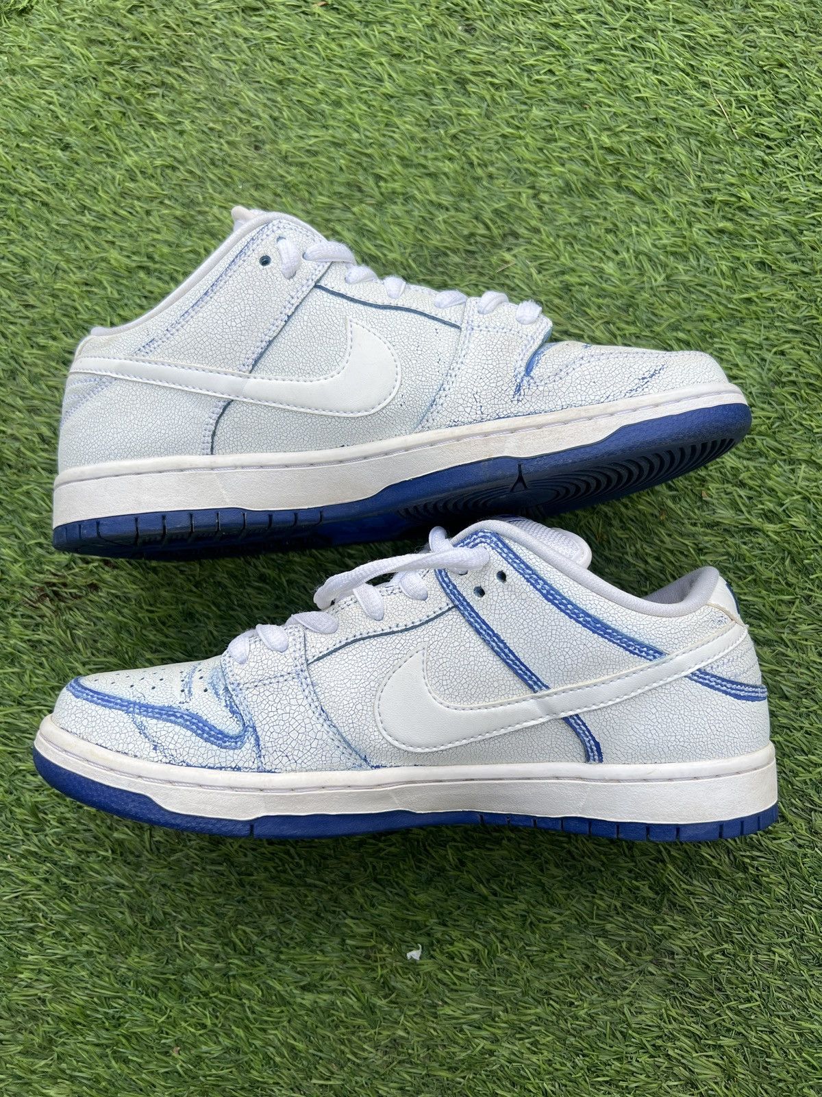 Nike SB Dunk Premium Crack White Blue Game Royal CJ6884-100