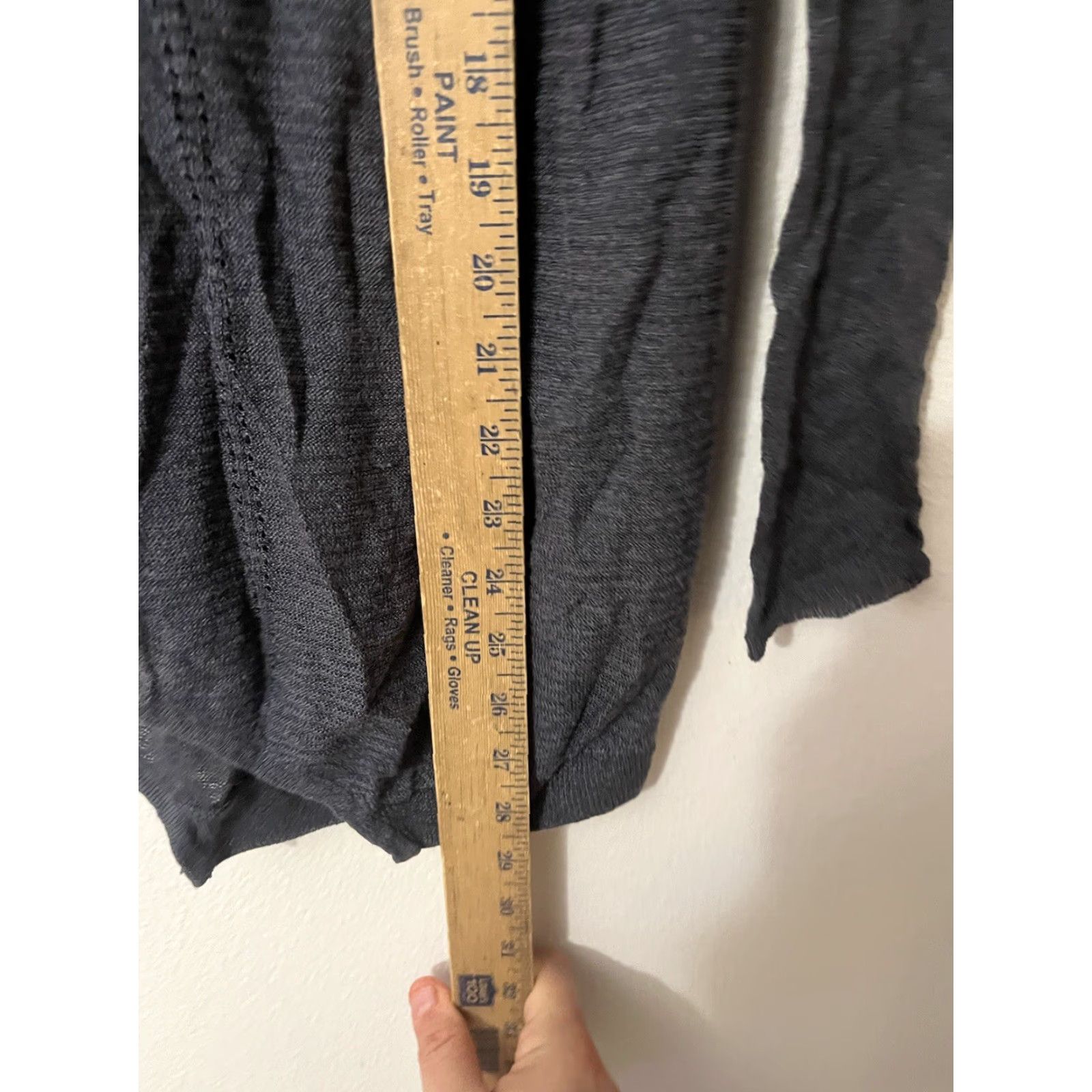 Vintage Simply Vera Vera Wang Top Women’s S Gray Long Sleeve Asymmetrical Blouse Size S / US 4 / IT 40 - 5 Thumbnail