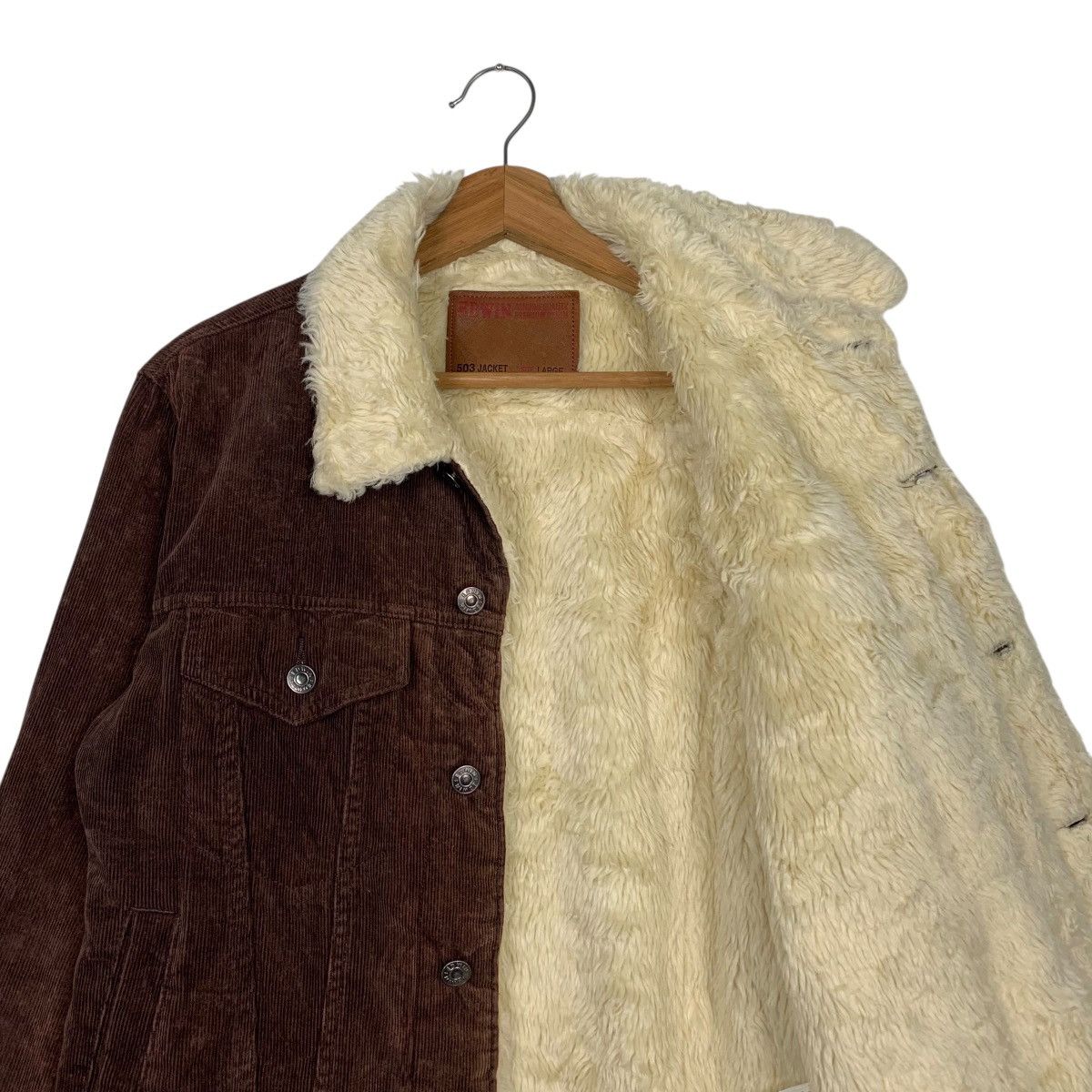 Edwin Edwin 503 Corduroy Sherpa Trucker Jacket Size US S / EU 44-46 / 1 - 10 Thumbnail