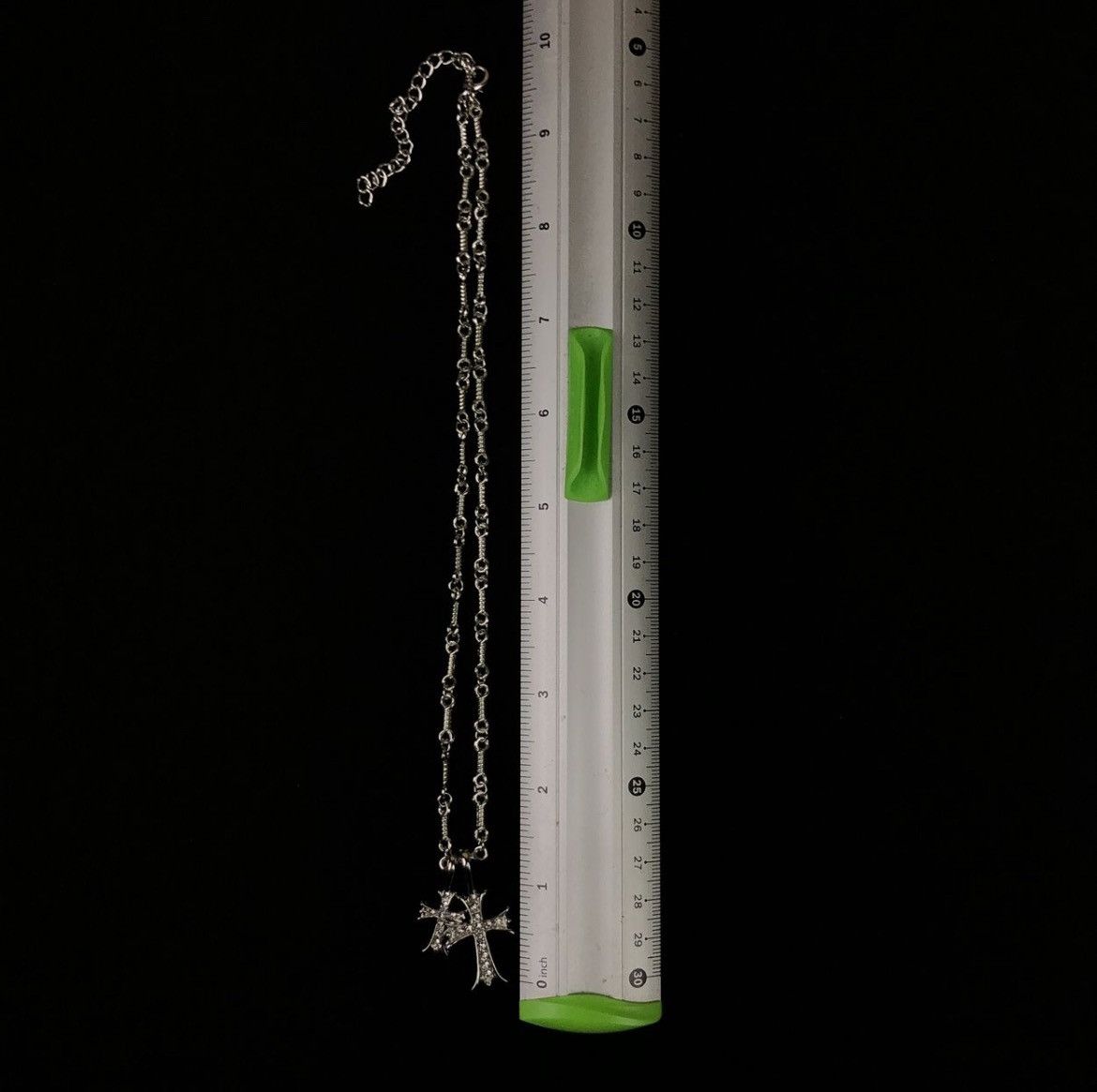 Jewelry Double Cross Necklace Punk Gothic Size ONE SIZE - 9 Thumbnail