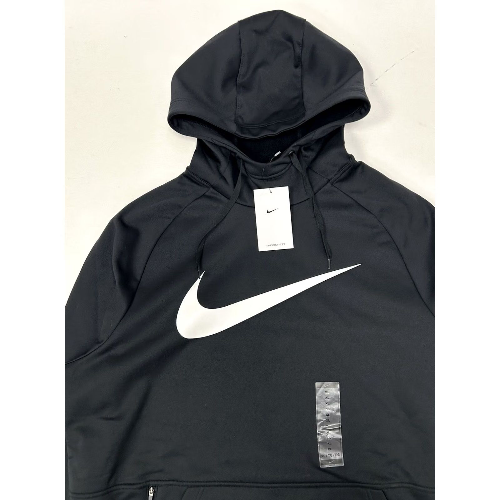 Nike Nike Therma Fit Swoosh Pullover Zip Pocket Black Hoodie CU6238-010 Mens XLARGE Size US XL / EU 56 / 4 - 3 Thumbnail