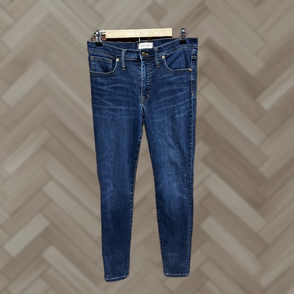 Madewell Madewell Jeans Womens 9" High Rise Skinny 30 30x26 Dark Wash Size 30" / US 8 / IT 44 - 1 Thumbnail