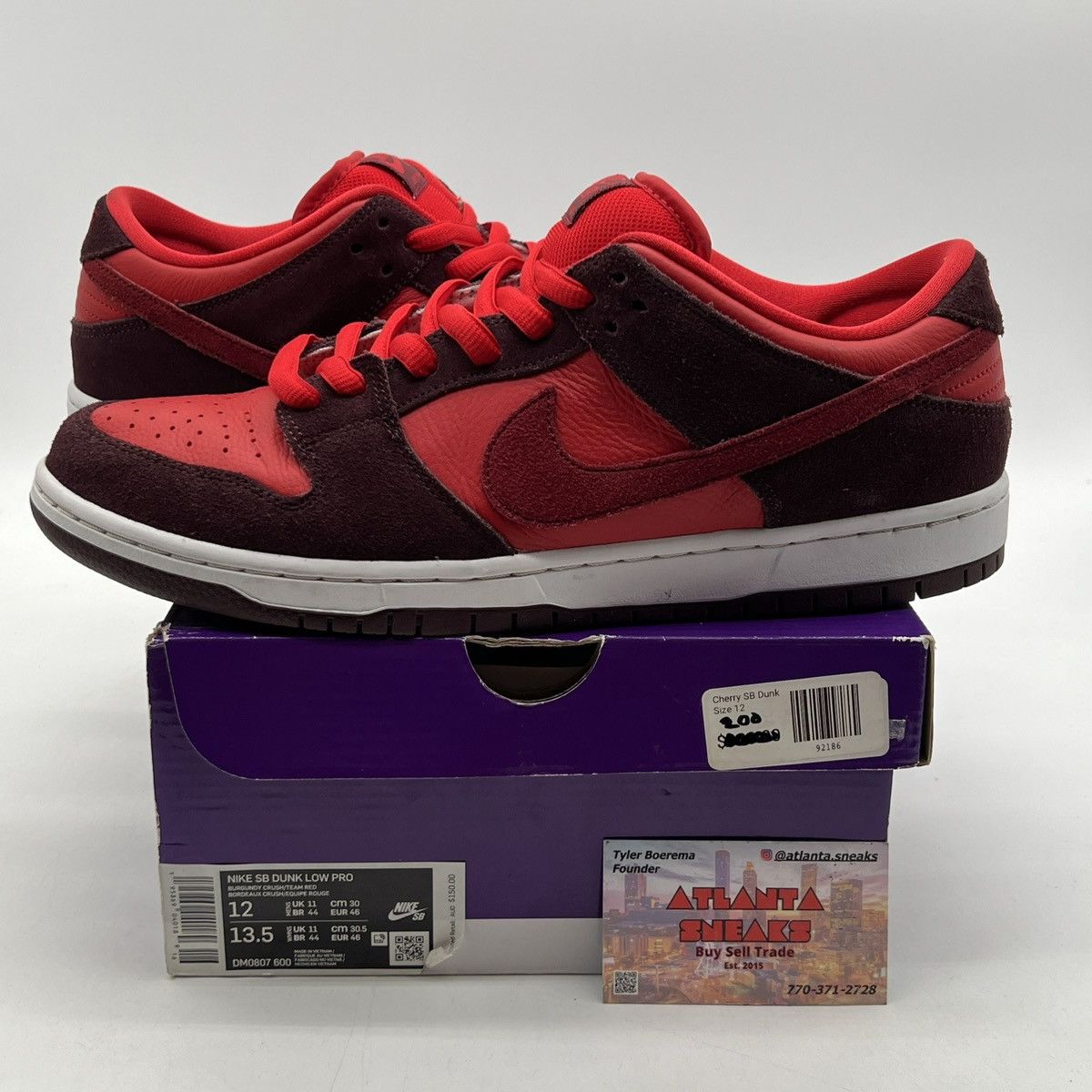 Nike dunk low pro sb fruity pack cherry