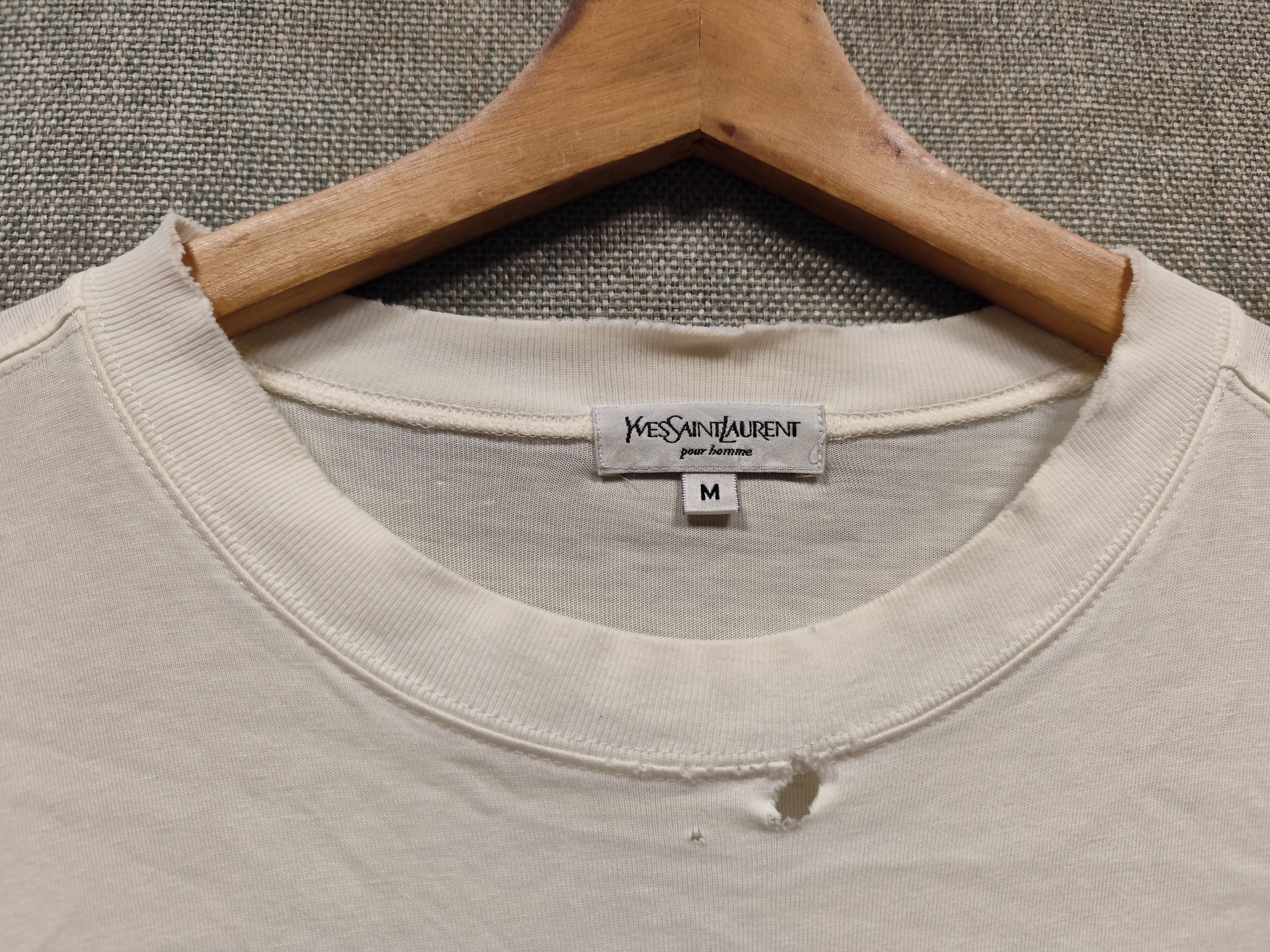 Yves Saint Laurent Vintage t shirt ysl logo embroidered Size US M / EU 48-50 / 2 - 4 Thumbnail