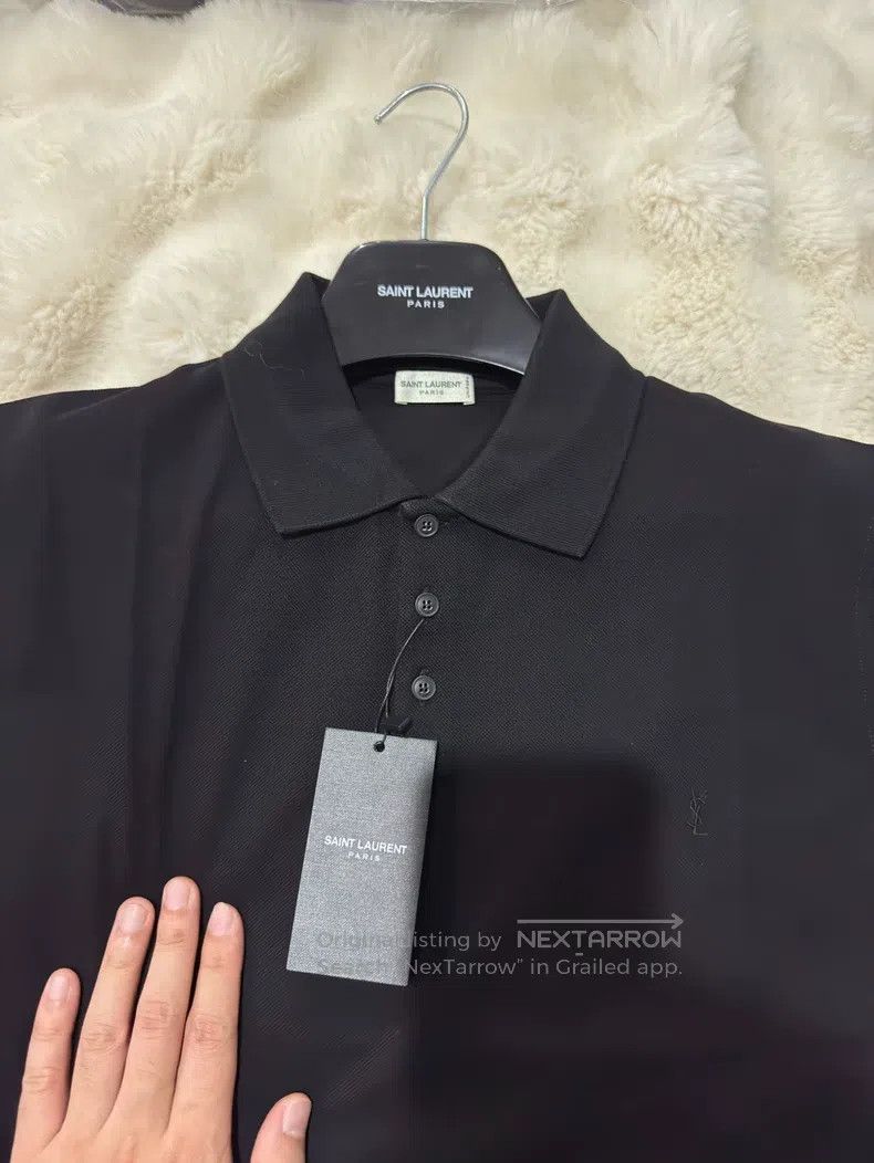 Saint Laurent Paris Saint Laurent Paris Men's Polo Shirt Size US XL / EU 56 / 4 - 2 Thumbnail