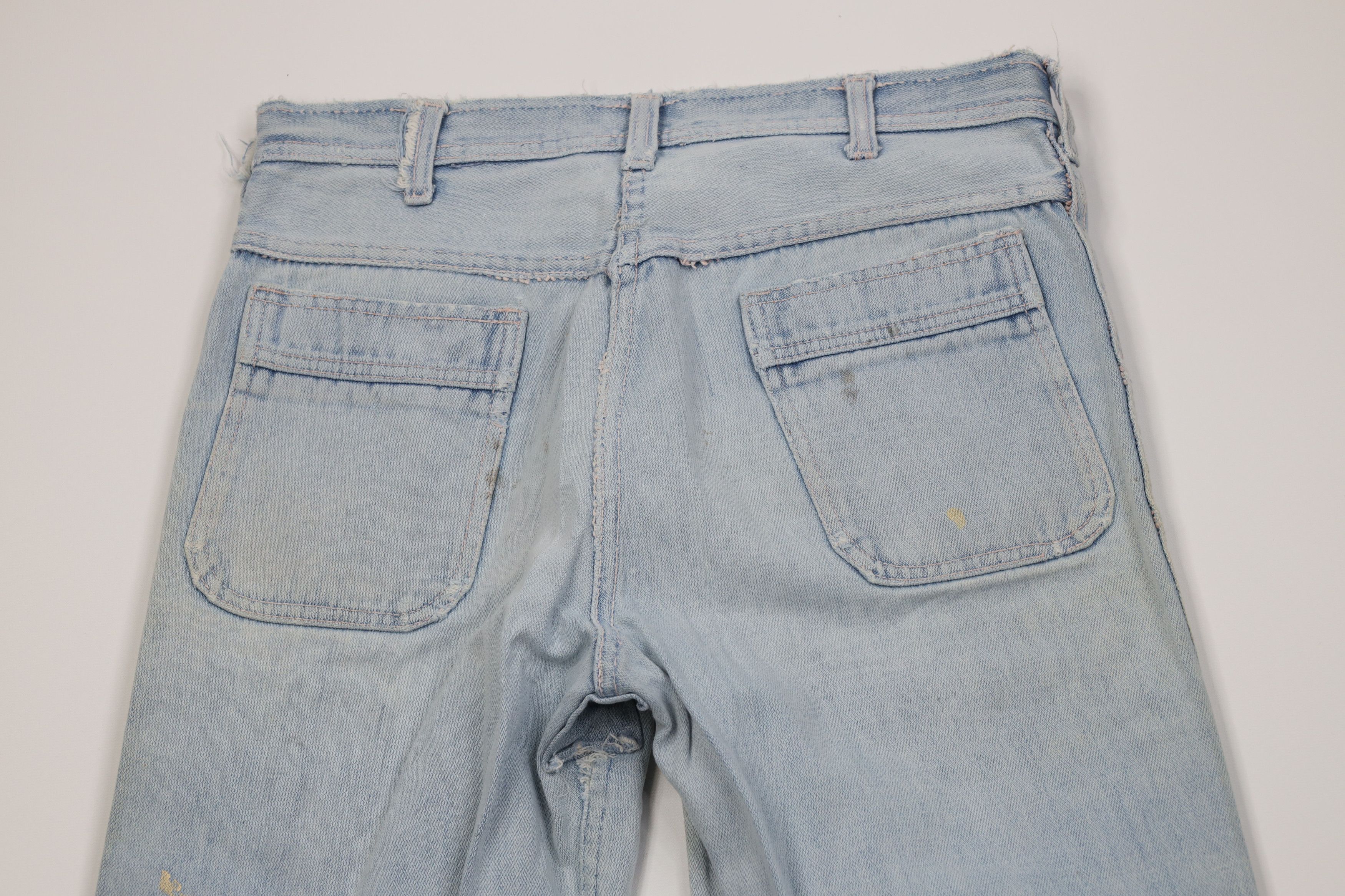 Hang Ten Vintage 70s Hang Ten Surfing Bell Bottoms Denim Jeans Blue Size US 32 / EU 48 - 13 Thumbnail