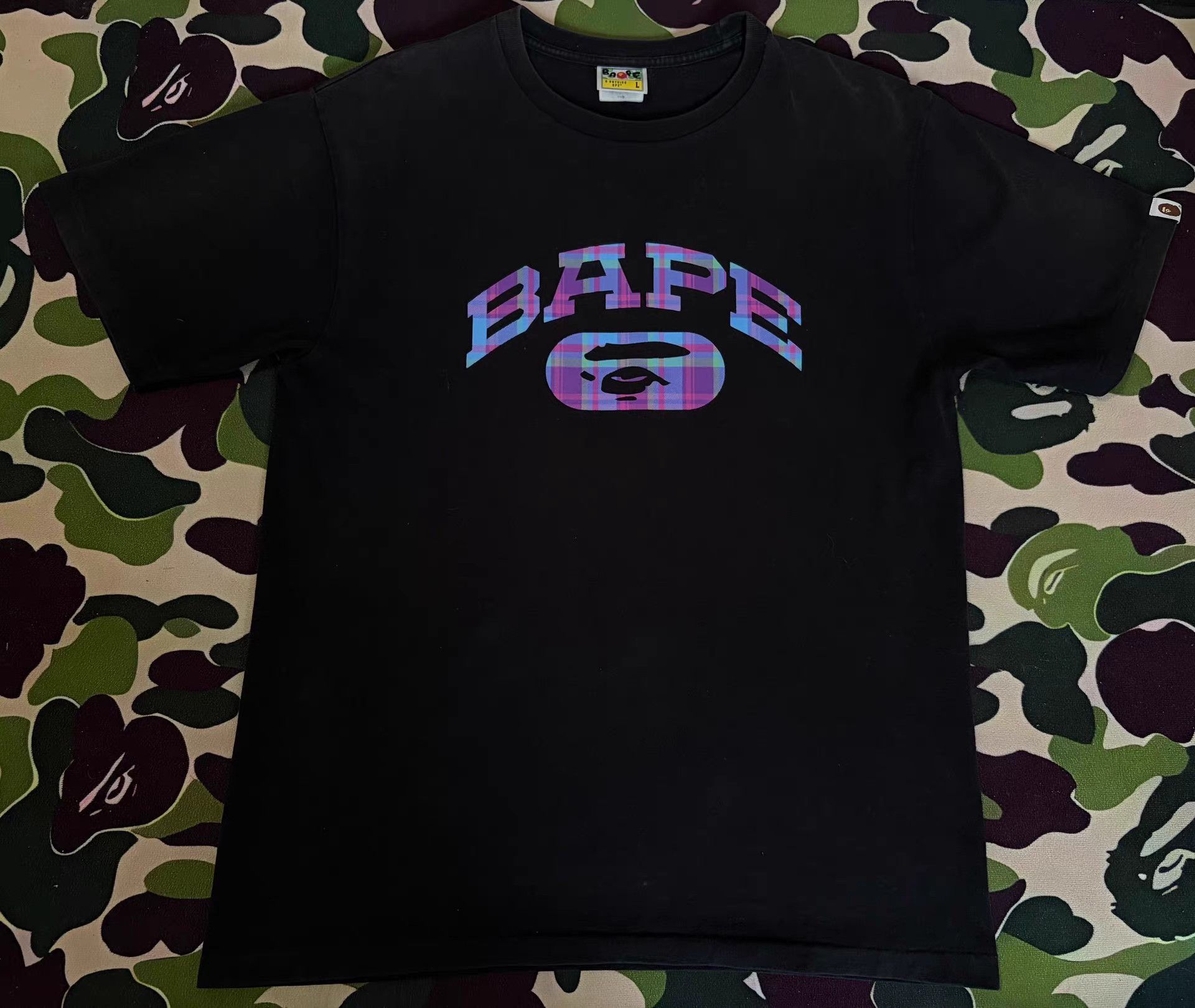 Bape Bape x Kimutaka Plaid Short Sleeve Shirt Size US L / EU 52-54 / 3 - 1 Thumbnail