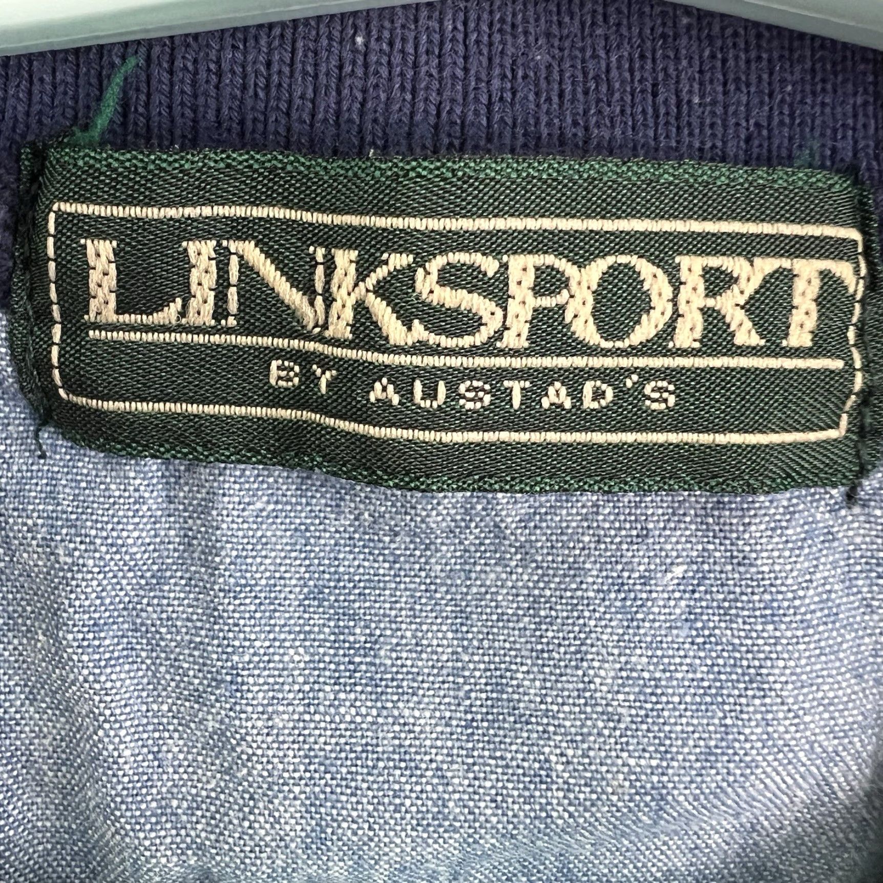 Vintage Linksport by Austad's American Eagle Flag AOP Polo Shirt Mens XL Blue 100% Cotton Short Sleeve Graphic Print Eagle USA Flag Polo Mens XL Blue Size US XL / EU 56 / 4 - 6 Thumbnail