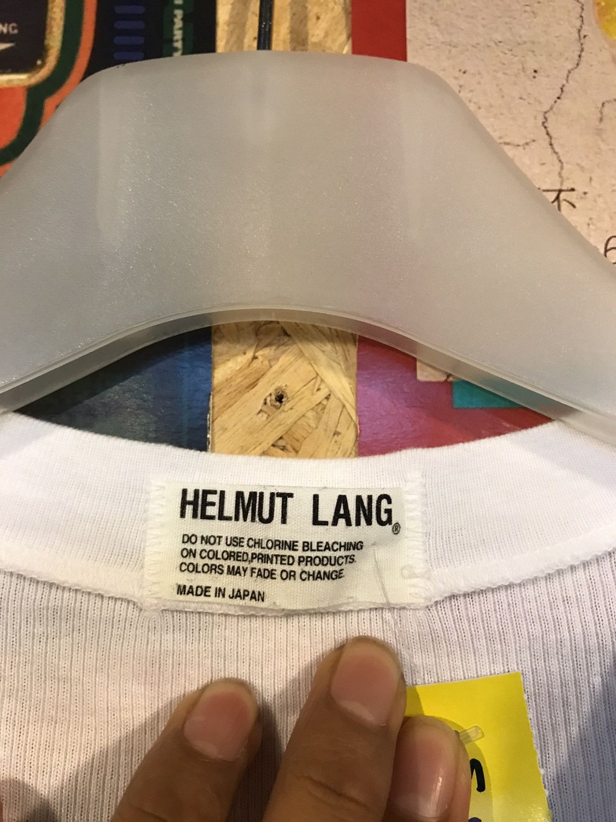 Helmut Lang × Japanese Brand Helmut Lang V-Neck Tee Shirt Size US XXS / EU 40 - 2 Thumbnail