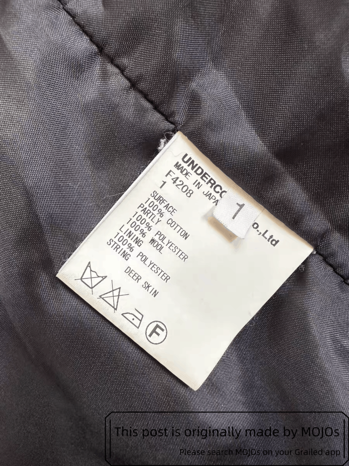 Undercover Sz 1 Undercover 10AW Multi Zip Padded Bike Jacket mojos18161 Size US S / EU 44-46 / 1 - 6 Thumbnail