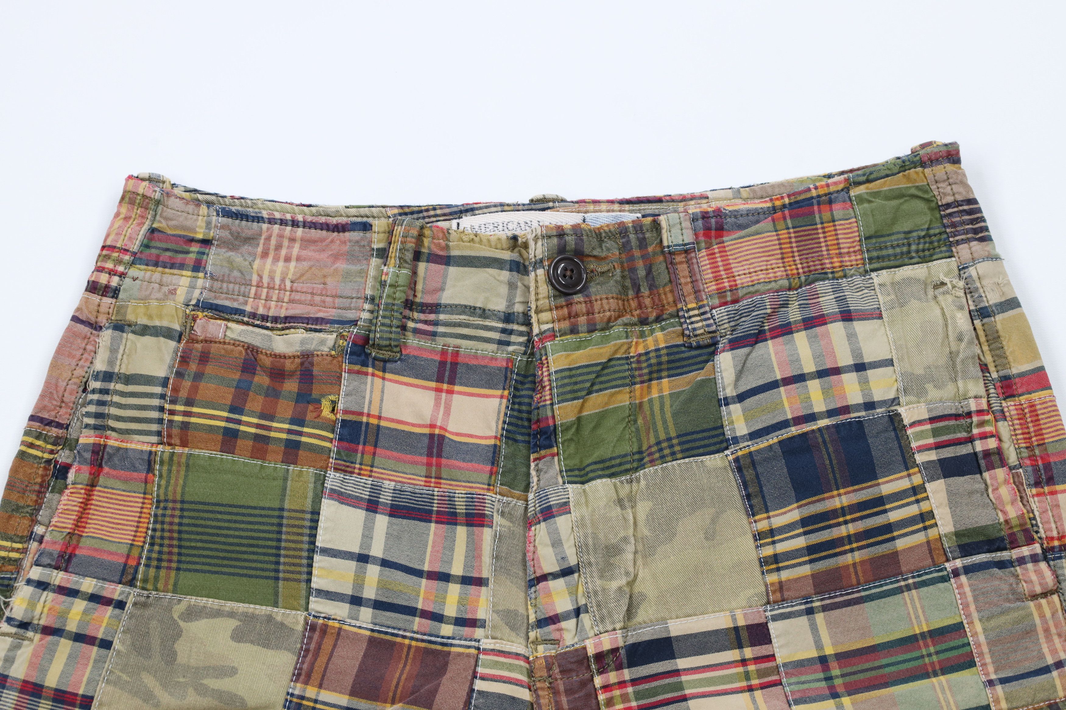 American Eagle Outfitters × Vintage Vintage American Eagle Patchwork Shorts Longer Length Size US 32 / EU 48 - 2 Thumbnail