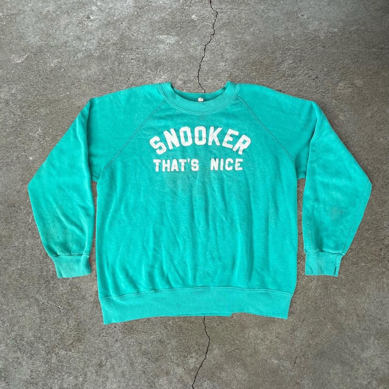 1980's JCPenney Raglan Felt Printed Crewneck 