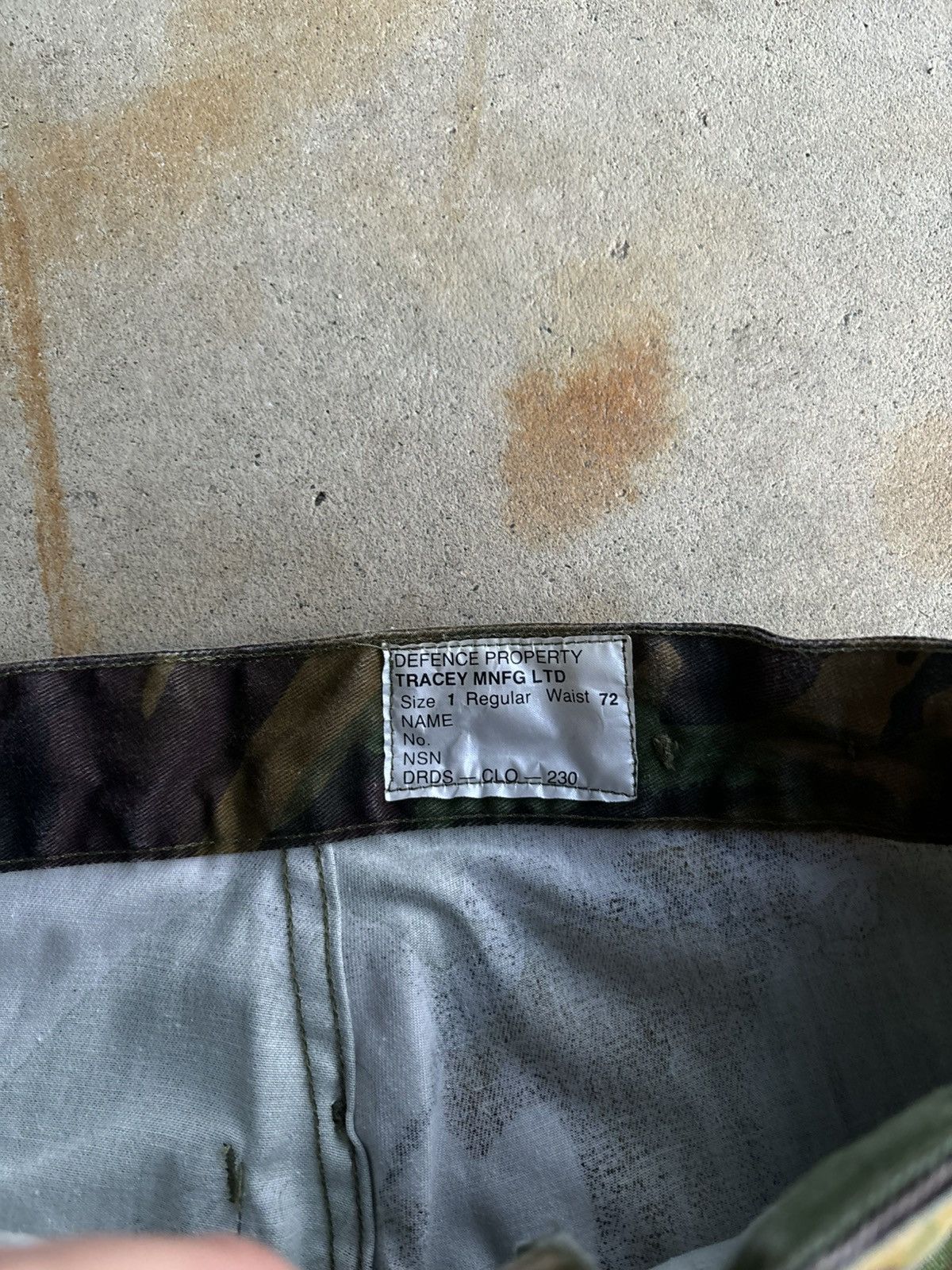 Vintage Crazy Woodland Camo US Military Baggy Wide Leg Cargo Pants Size US 26 / EU 42 - 6 Thumbnail
