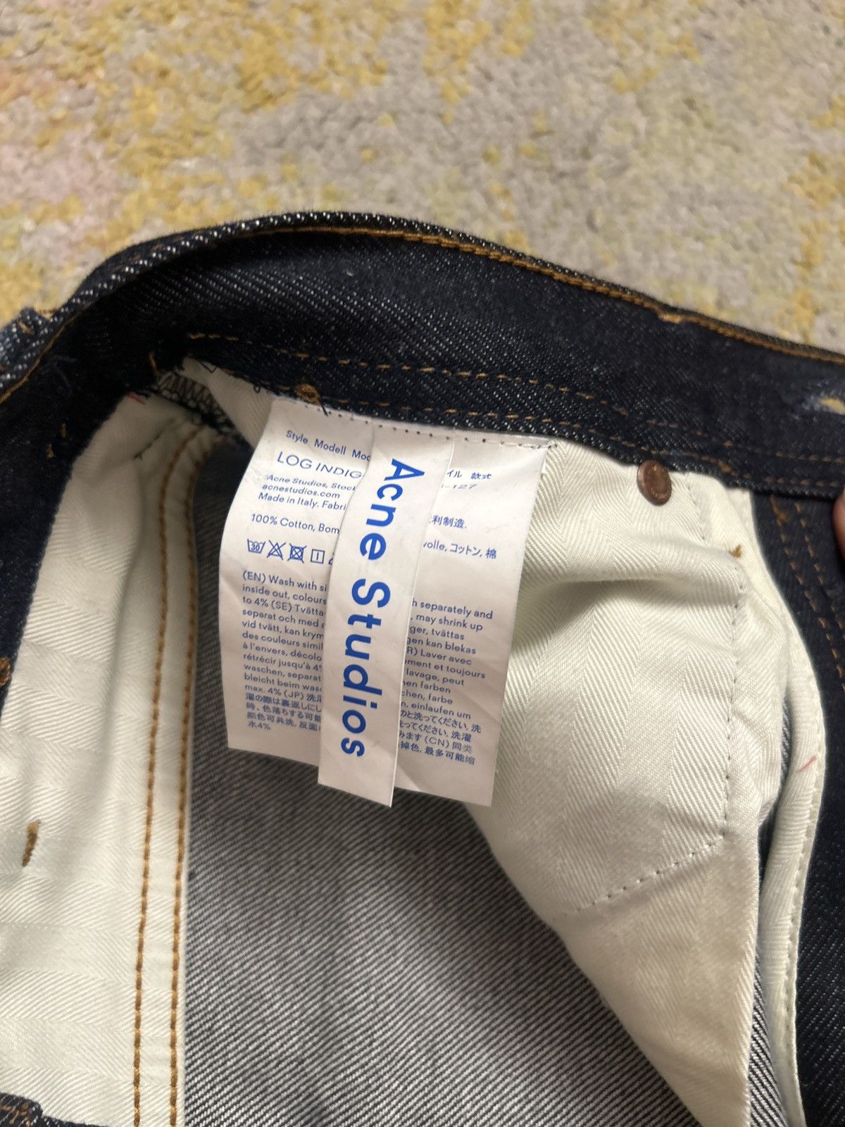 Acne Studios Acne Studios Selvedge denim jeans LOG INDIGO, 30G165-127 Size 25" / US 0 / IT 36 - 5 Thumbnail