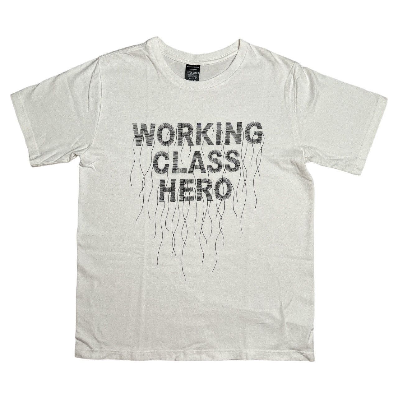 Image of Number N Ine Number (N)Ine Working Class Hero T Shirt in White, Men's (Size Large)