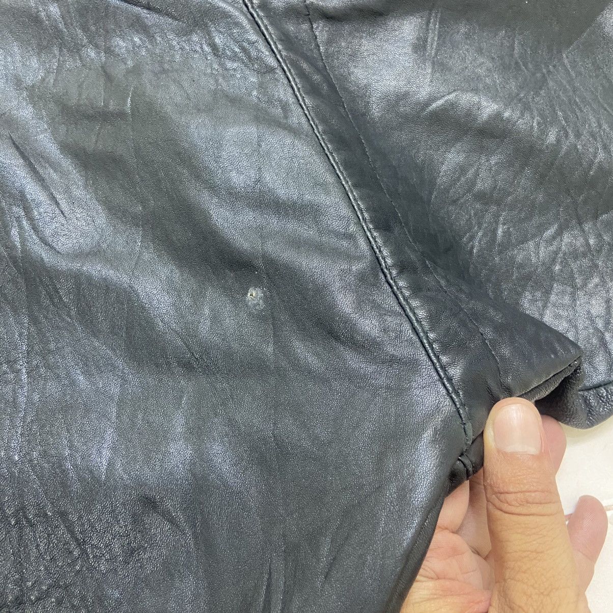 Genuine Leather × Leather Attitude Pegabo Bomber Style Loose Oversize Leather Jacket Size US M / EU 48-50 / 2 - 21 Thumbnail