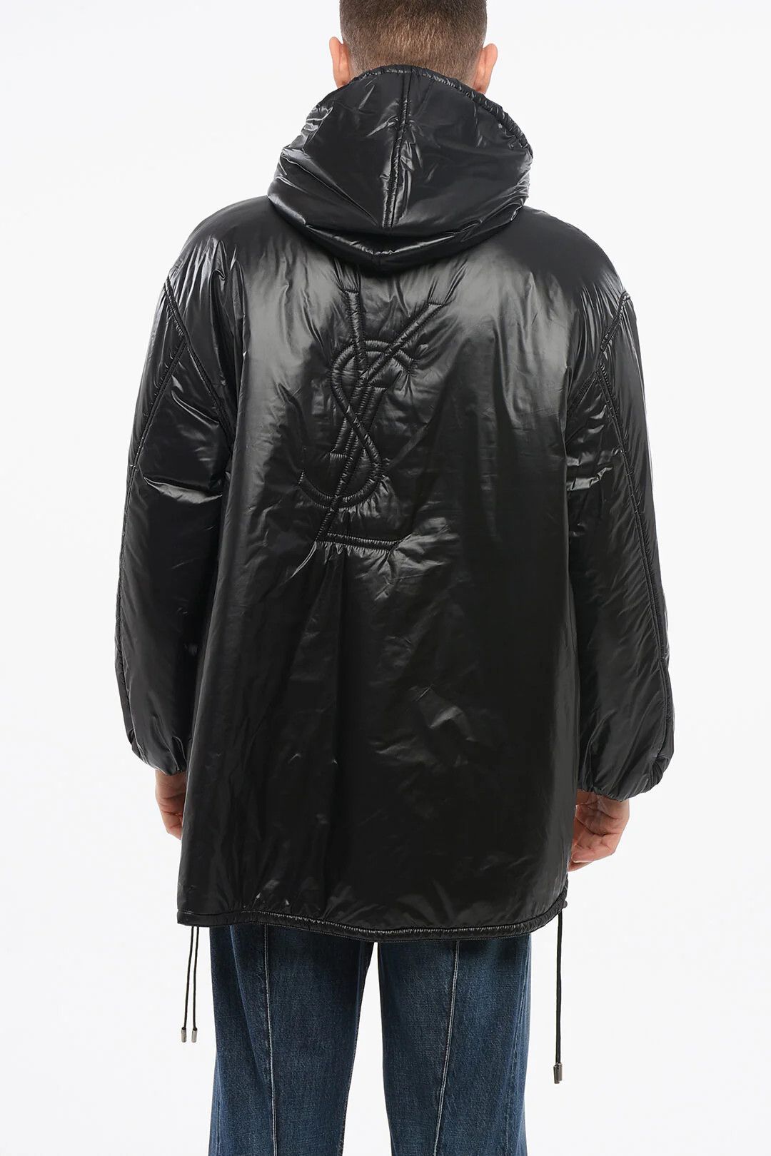 Saint Laurent Paris og1mm0326 Windbreaker & Sport Jacket in Black Size US L / EU 52-54 / 3 - 2 Thumbnail