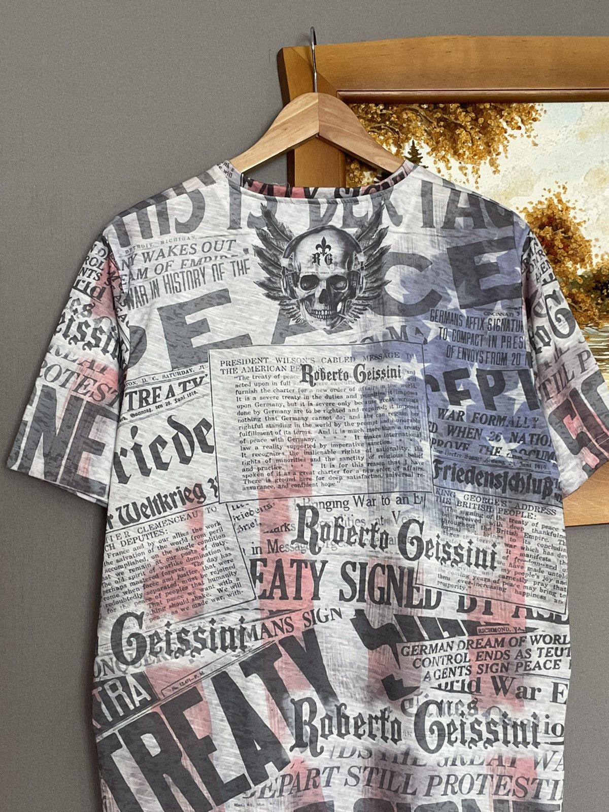 Vintage Affliction Rock Revival Skull Tribal All Over Print Tee y2k Size US L / EU 52-54 / 3 - 9 Thumbnail