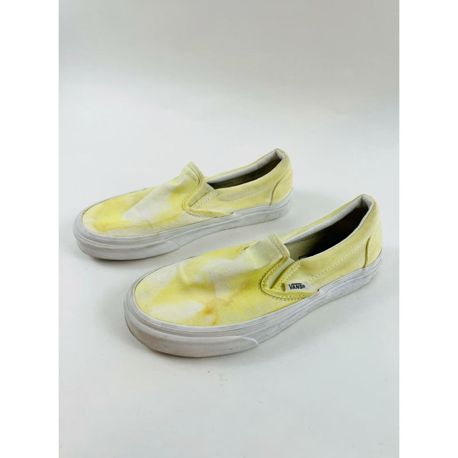 Vans VANS Classic Slip-On Sneakers Unisex Adults Yellow Tie Dye Casual Breathable Canvas Size US 6 / IT 36 - 2 Thumbnail