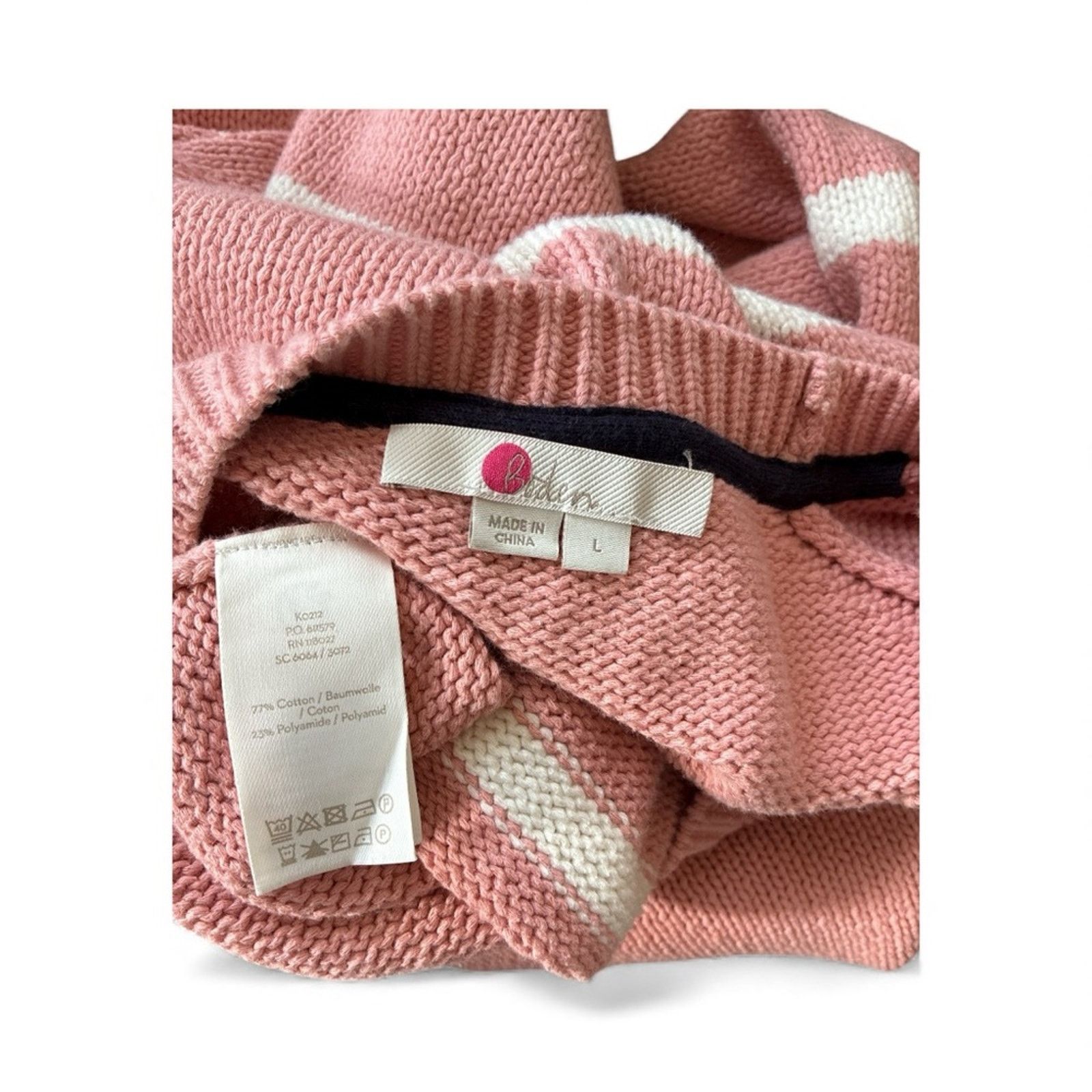 Boden Boden Arianna Jumper striped bell sleeve sweater Size L / US 10 / IT 46 - 8 Thumbnail