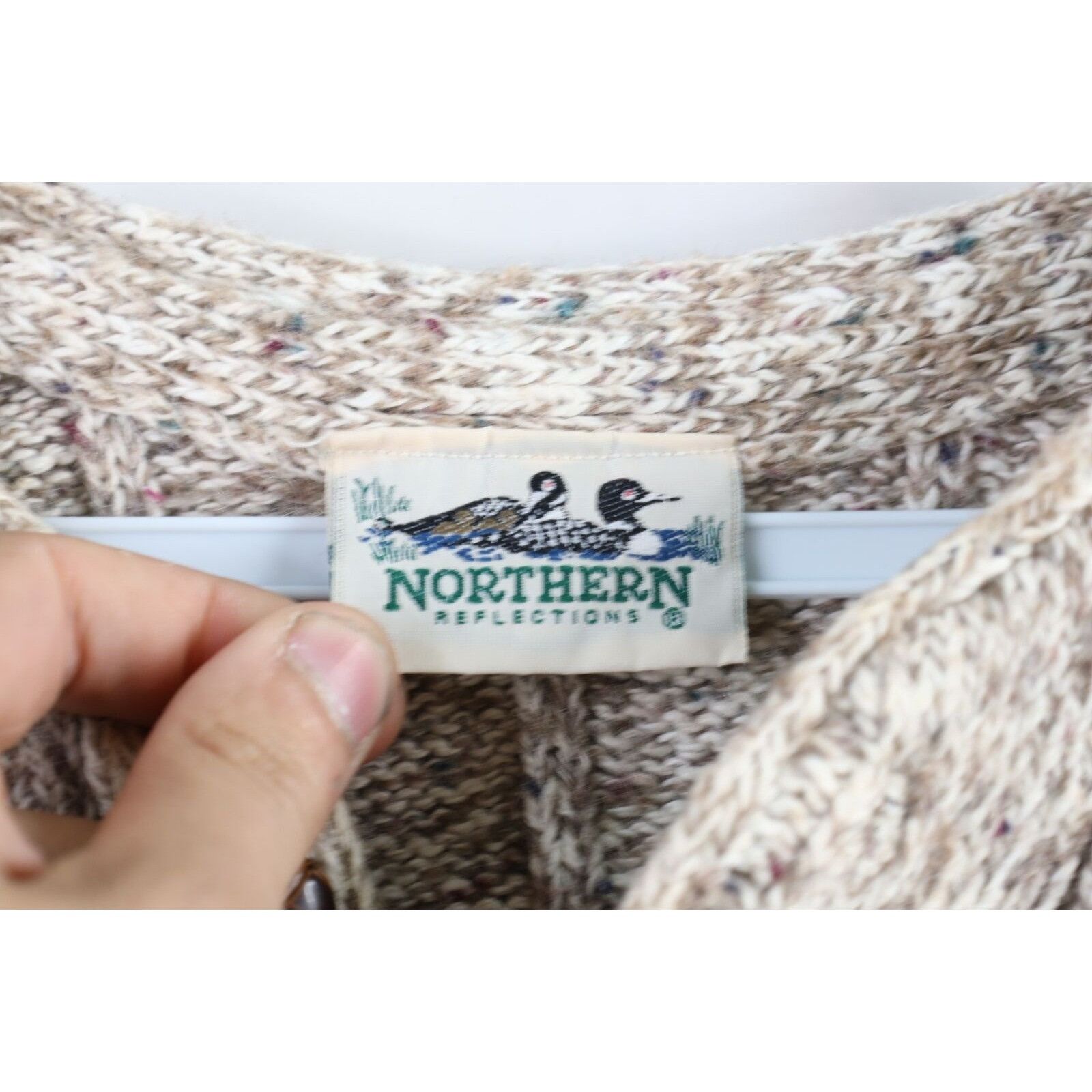 Vintage Vintage 90s Streetwear Wool Blend Knit Henley Sweater Size L / US 10 / IT 46 - 6 Thumbnail