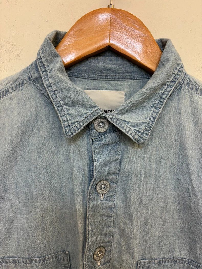 Balenciaga Denim Pullover Shirt with Graphic Design- Size US L / EU 52-54 / 3 - 2 Thumbnail