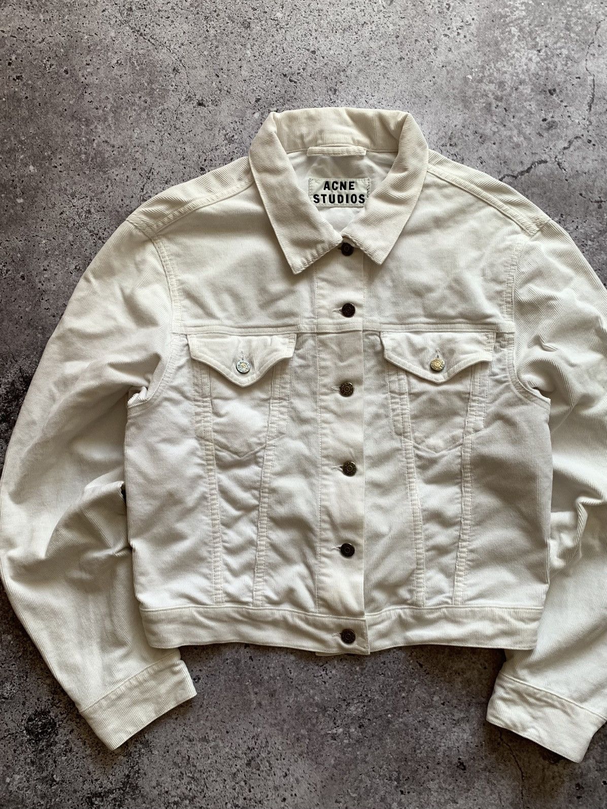Acne Studios 🔥ACNE STUDIOS WOMENS CORDUROY DENIM JACKET Size XS / US 0-2 / IT 36-38 - 4 Thumbnail