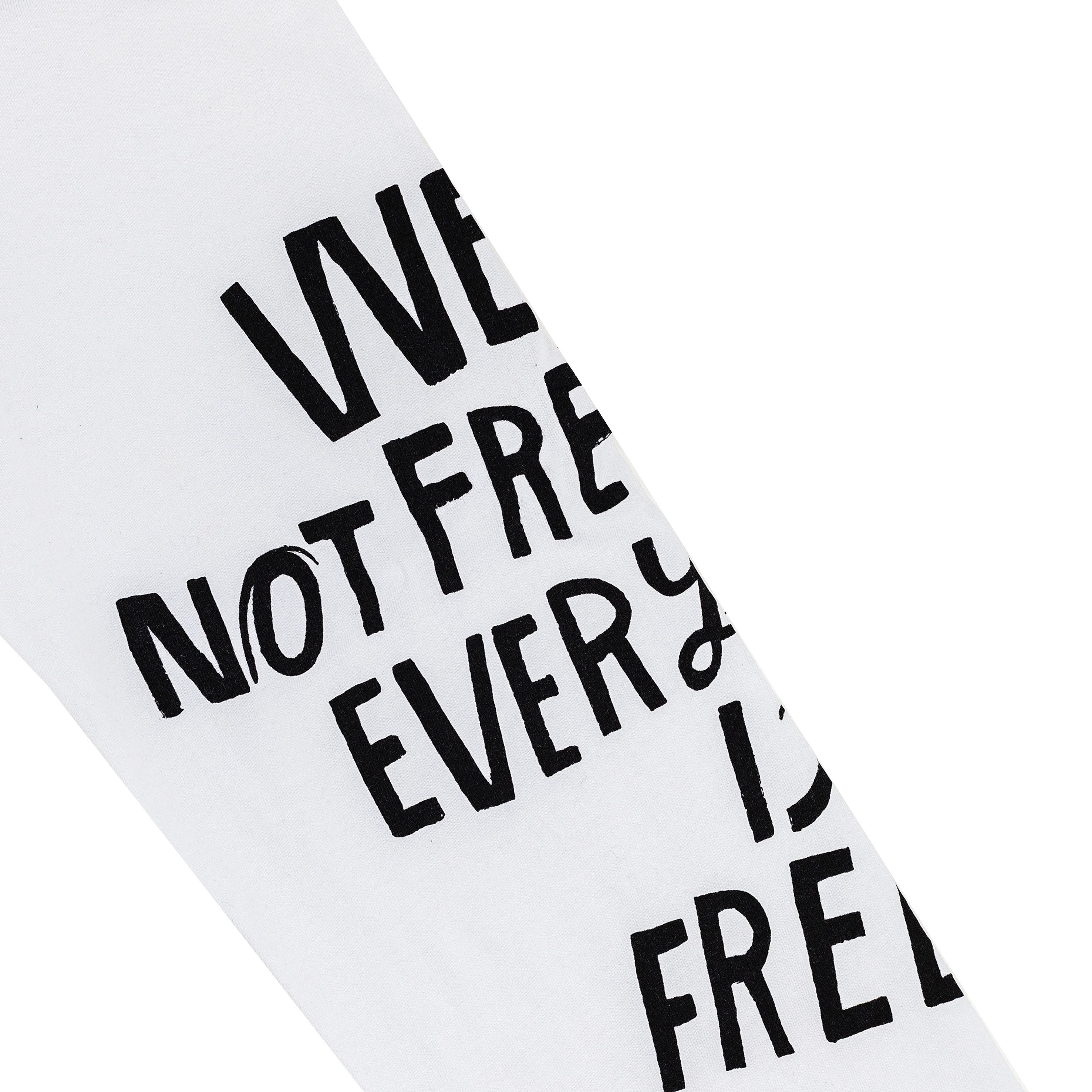 Comme des Garcons Homme Plus Comme des Garcons Homme Plus White "We Are Not Free" Shirt Size US L / EU 52-54 / 3 - 5 Thumbnail