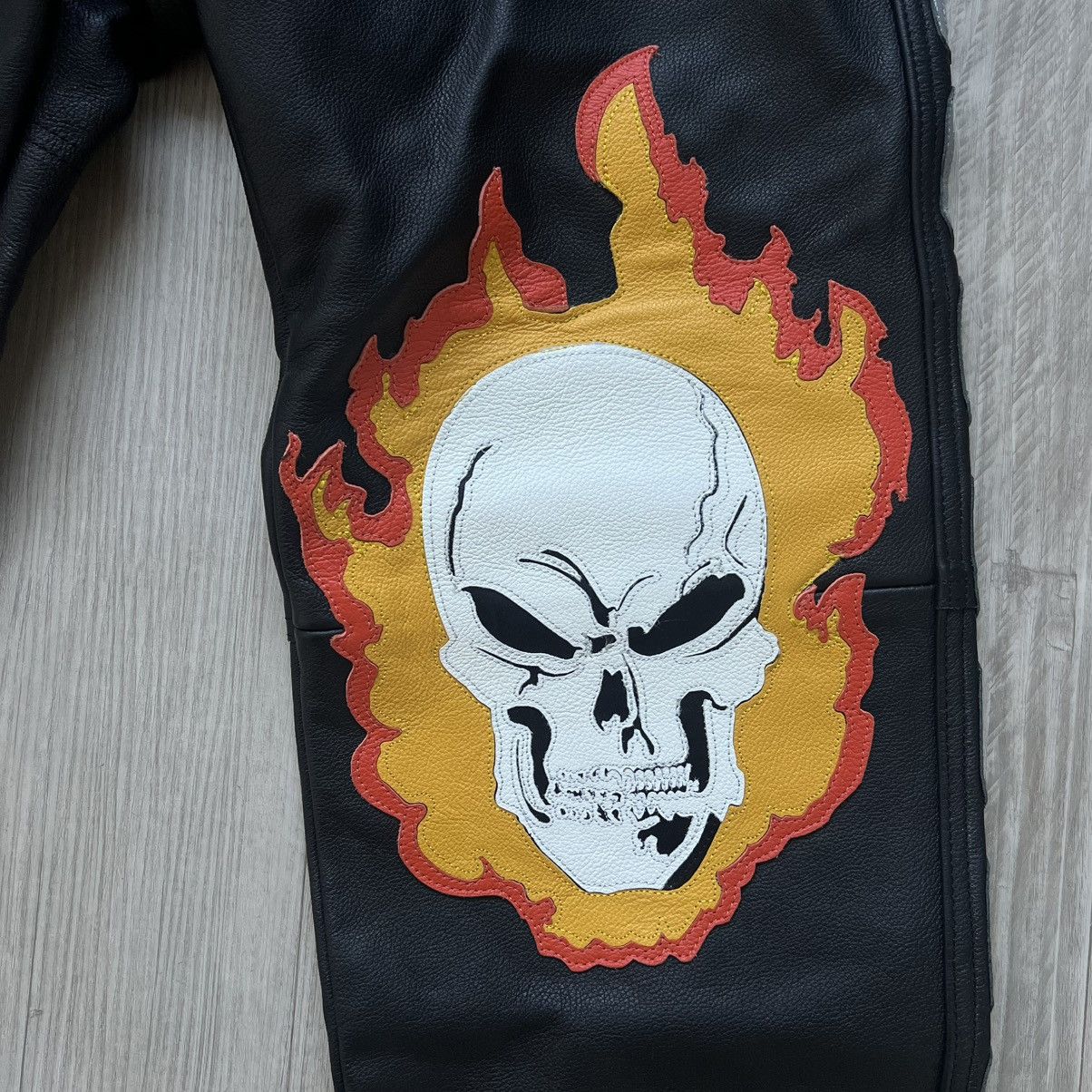Supreme × Vanson Leathers Supreme x Vanson Ghost Rider Leather Pants (Black) Size US 32 / EU 48 - 4 Thumbnail