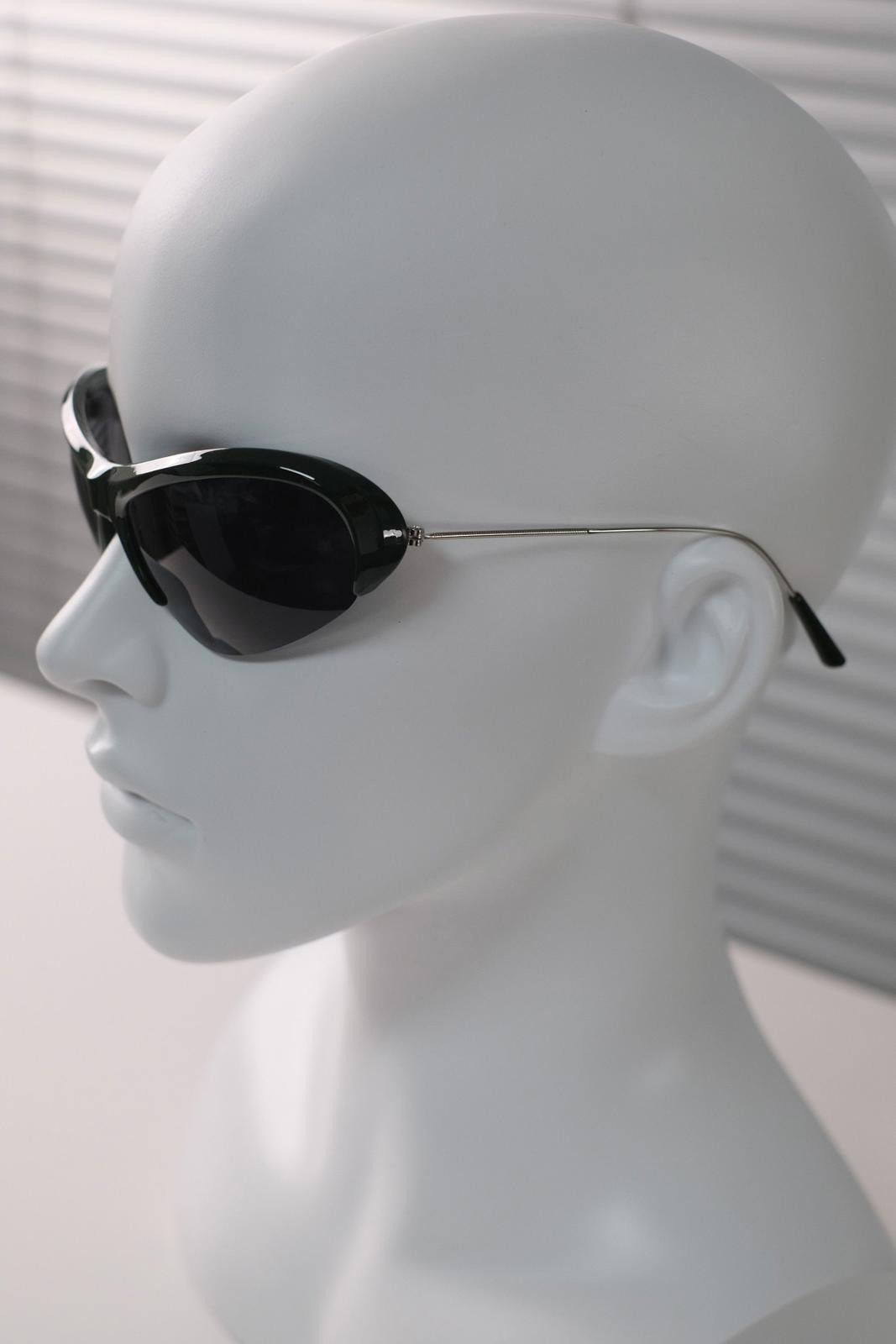 Other Y2k Vtg Avant Garde Futuristic Green Sunglasses Unisex OS Size ONE SIZE - 4 Thumbnail
